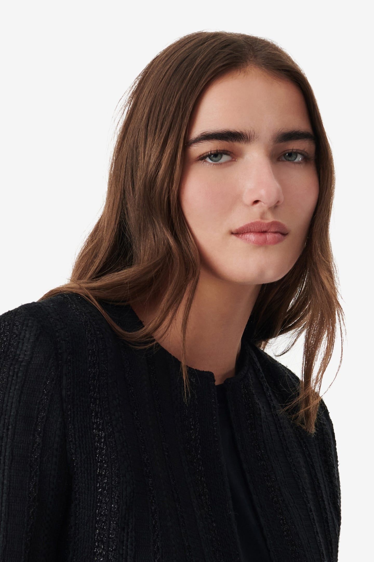DANIM JACKET BLACK LUREX 5