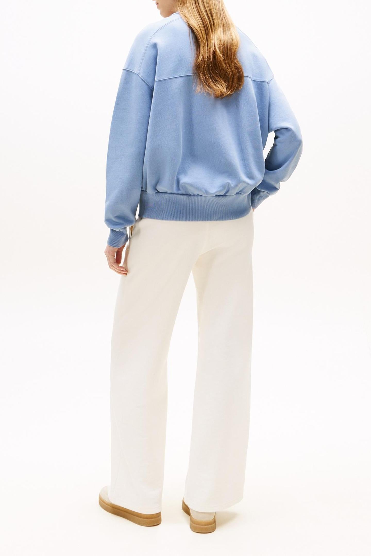 TONAL FLAG TERRY ZIP BRISK BLUE 2