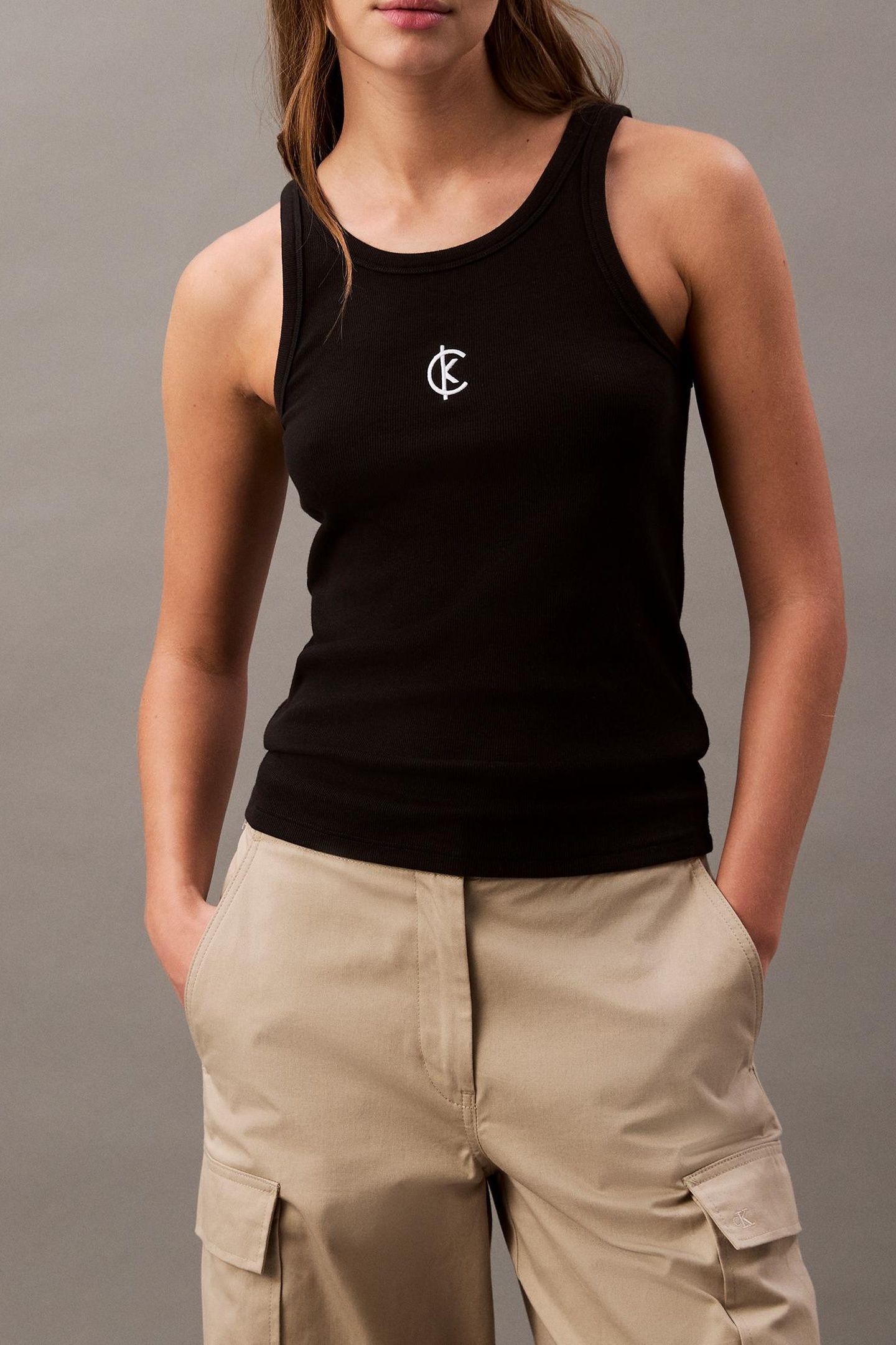 SL COTTON CONTOUR RIB BLACK 1