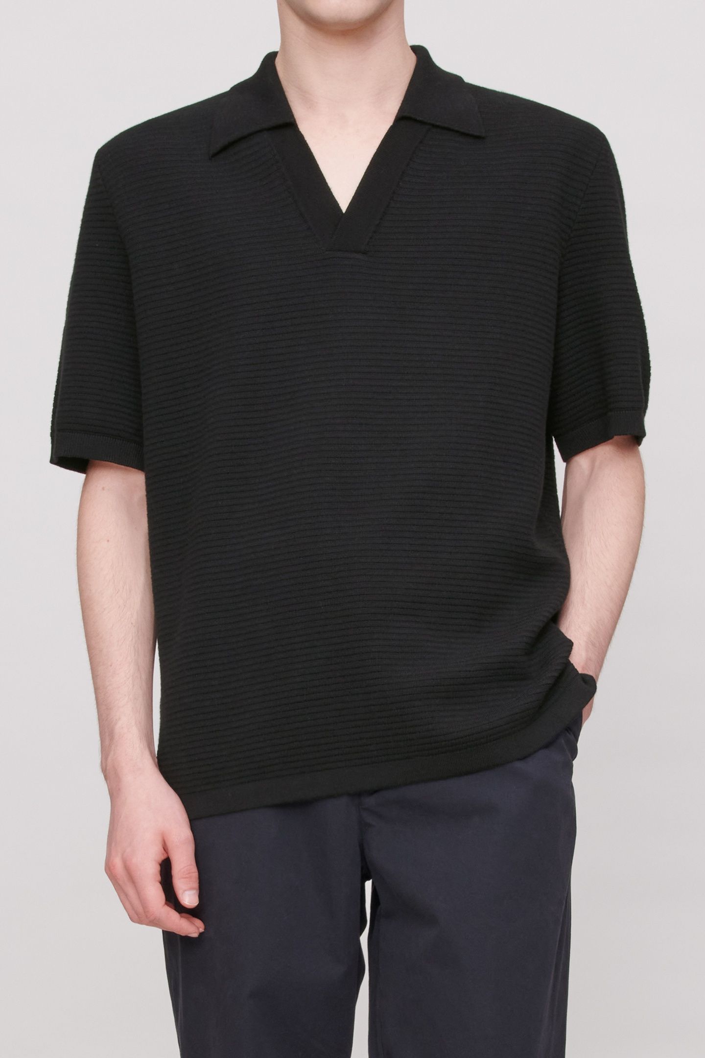 UNISEX POLO LIVIO BLACK 1