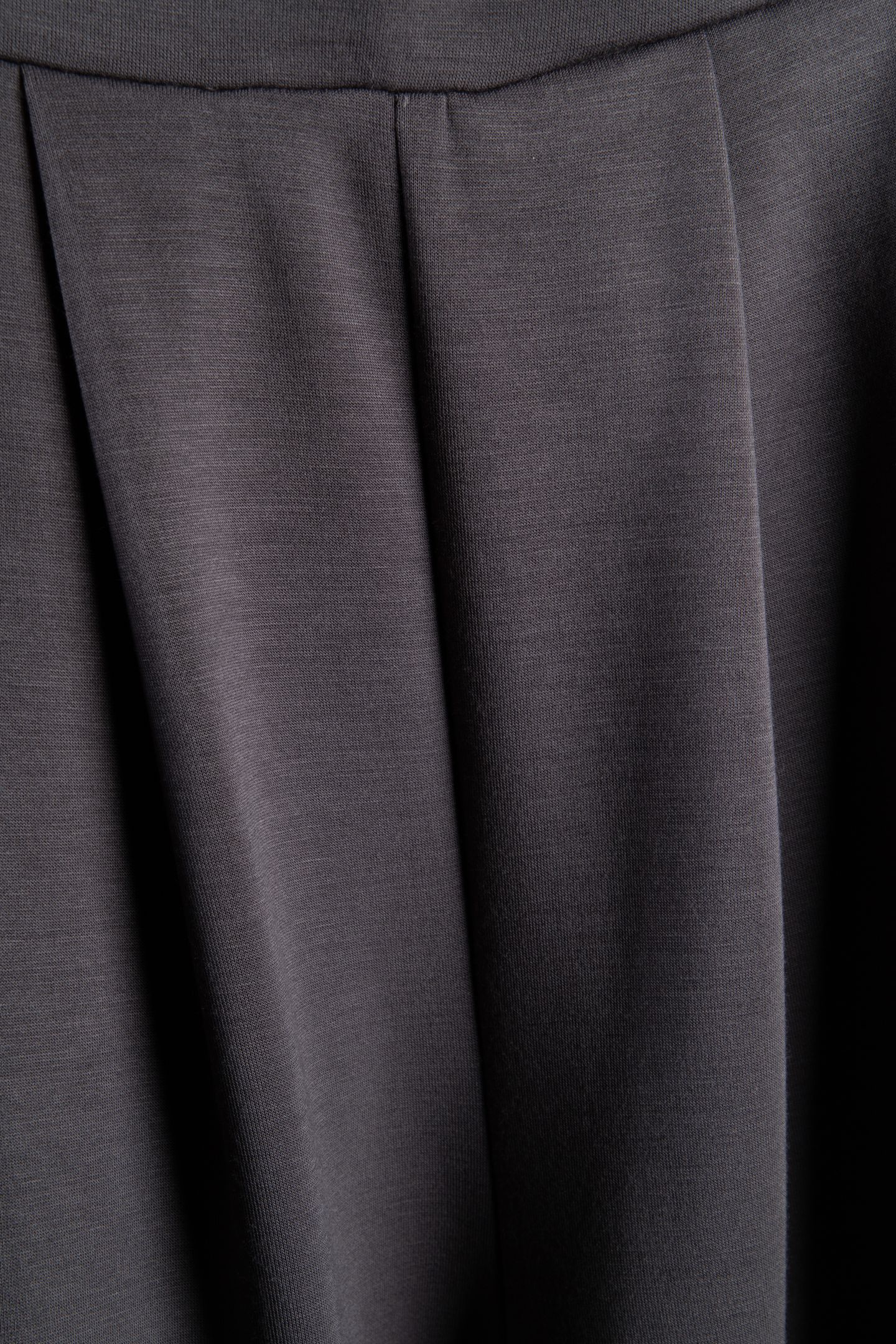 WIDE LEG DRAPE TROUSER CHARCOAL 4