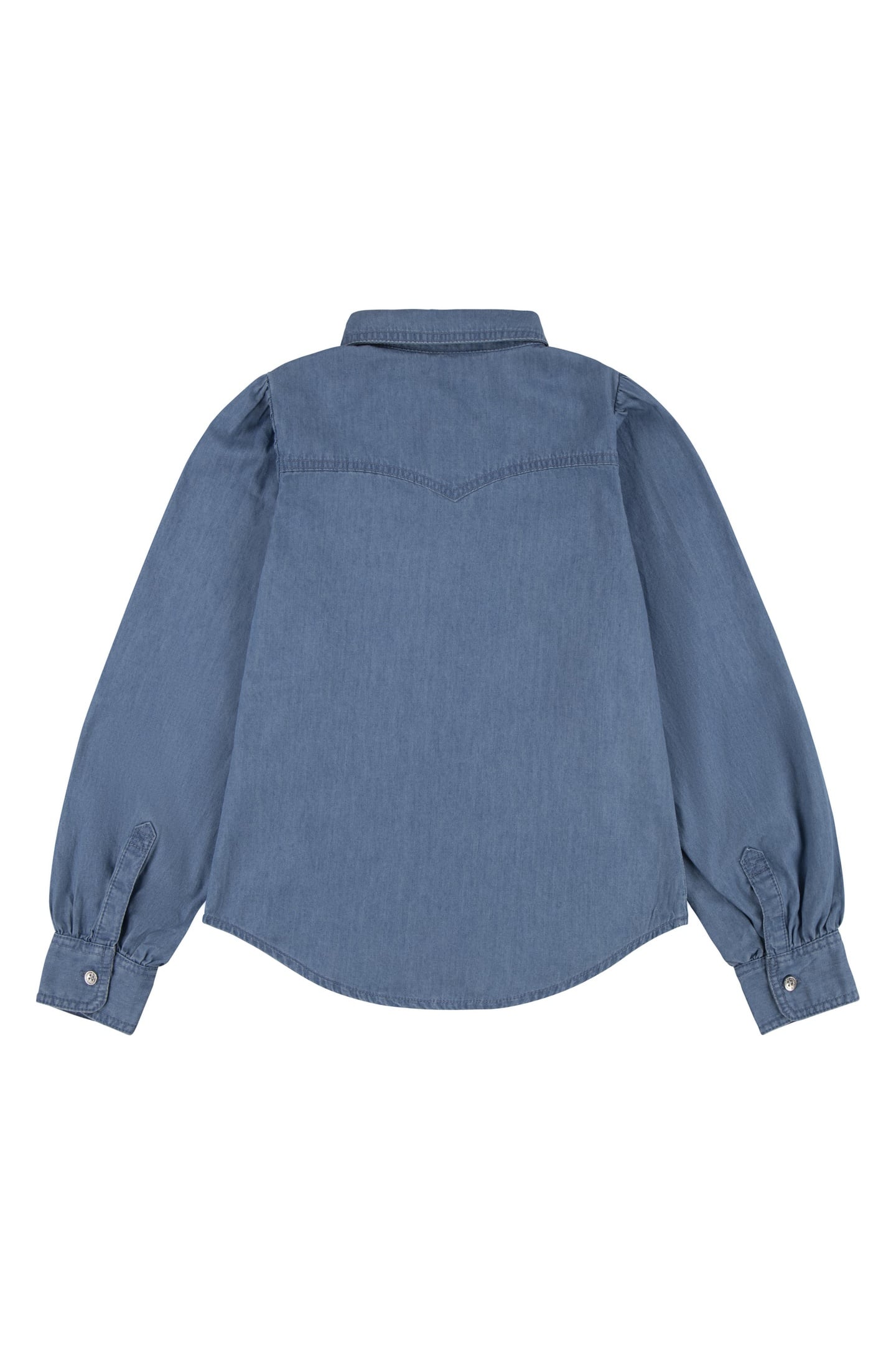 GIRLS FULL SLEEVE WESTERN DENIM SHIRT CLEAN MEDIUM 2