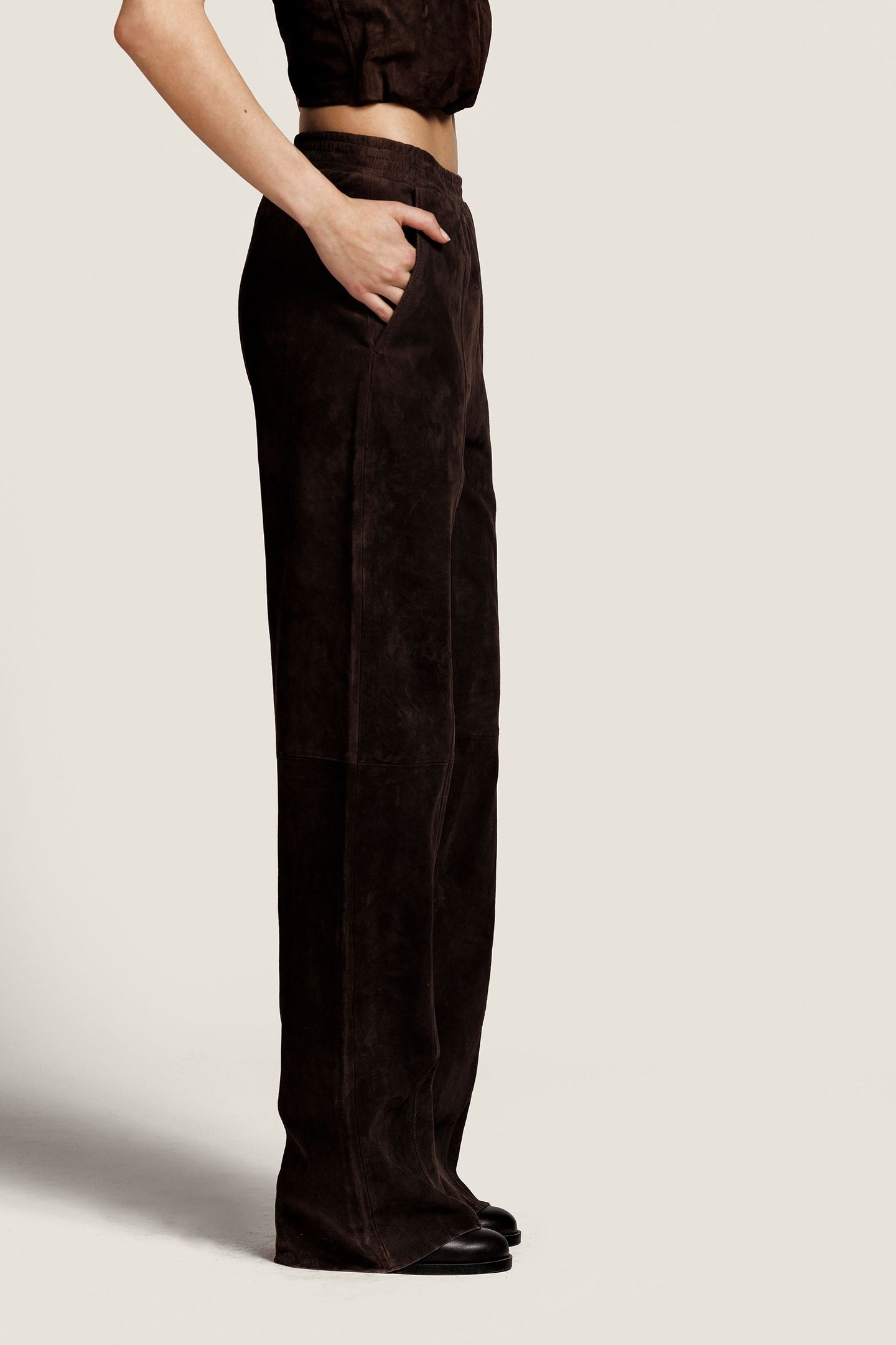 LUCCA TROUSER DARK BROWN 5