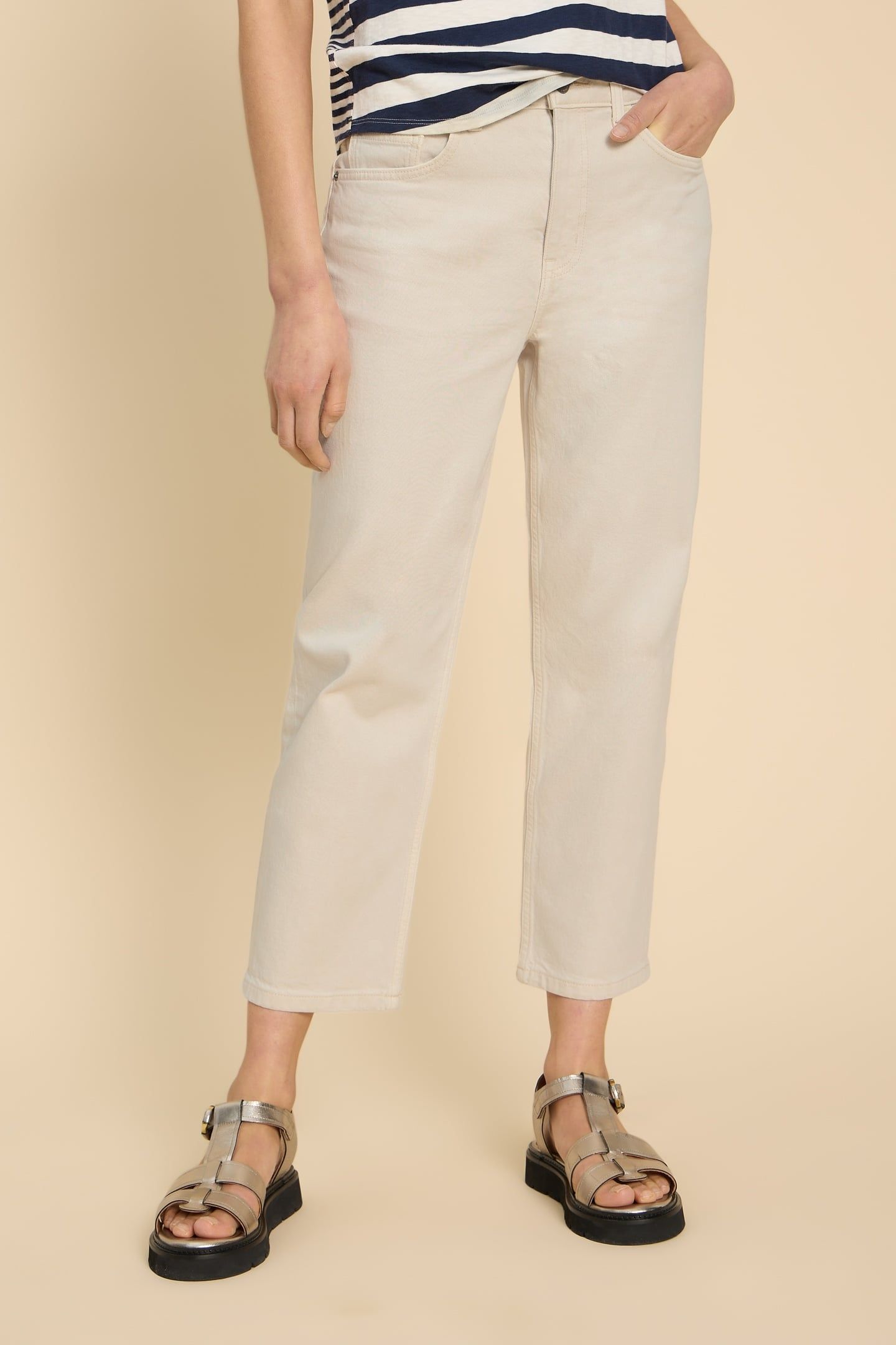CHARLIE STRAIGHT CROP JEAN LIGHT NATURAL 1