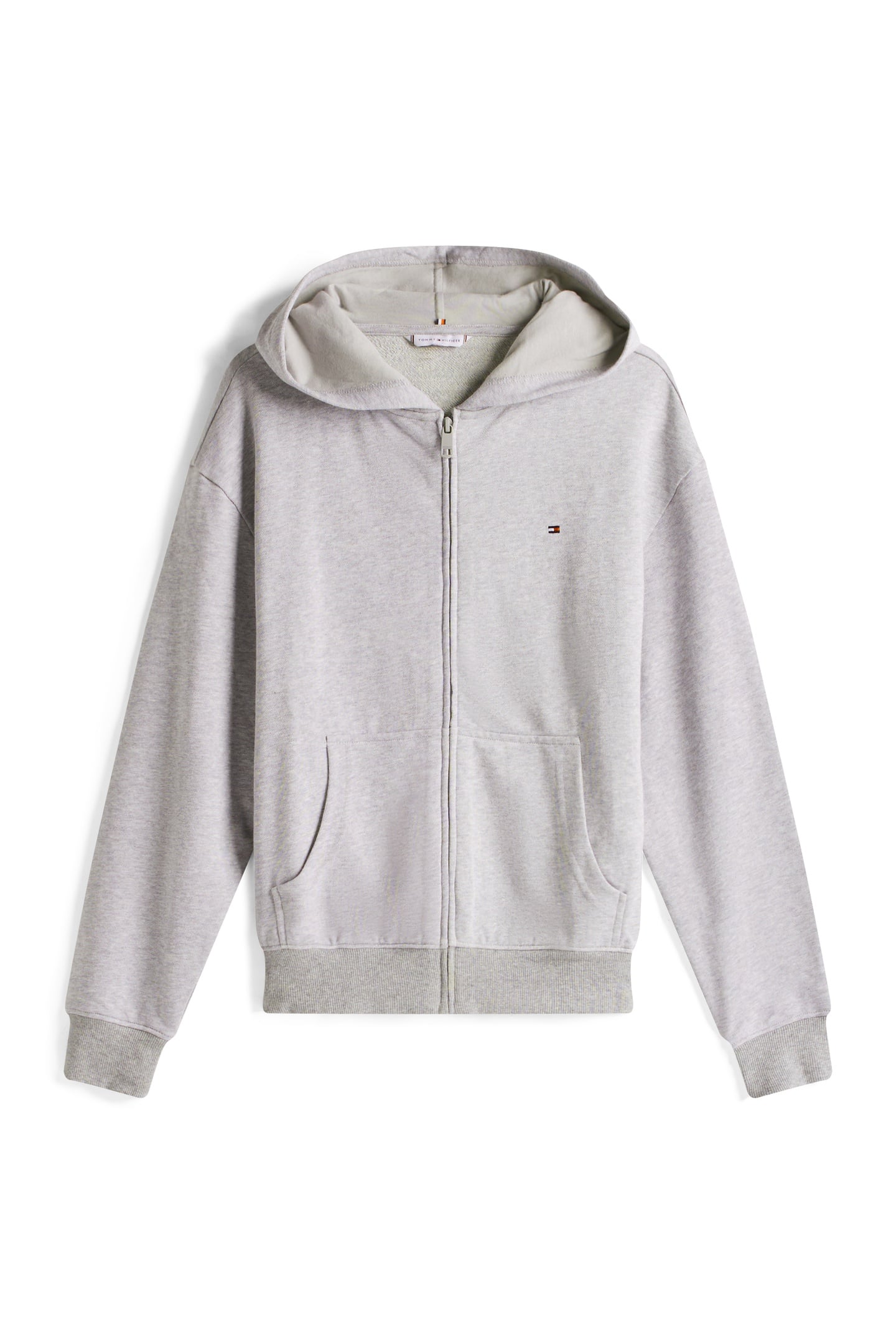 FULL ZIP HOODIE LIGHT GREY HEATHER 4