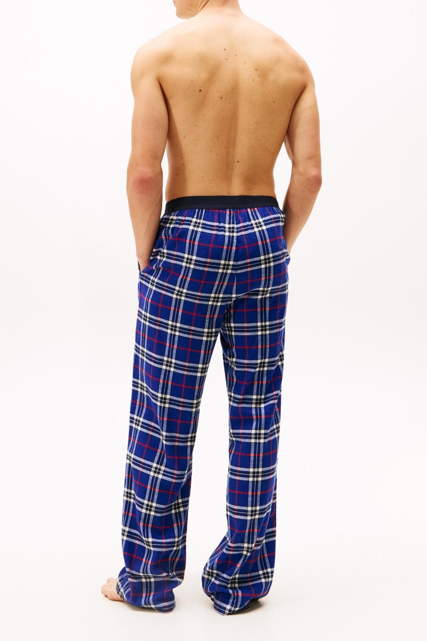 FLANNEL PJ PANT WAIST BLUE REIKER TARTAN 2