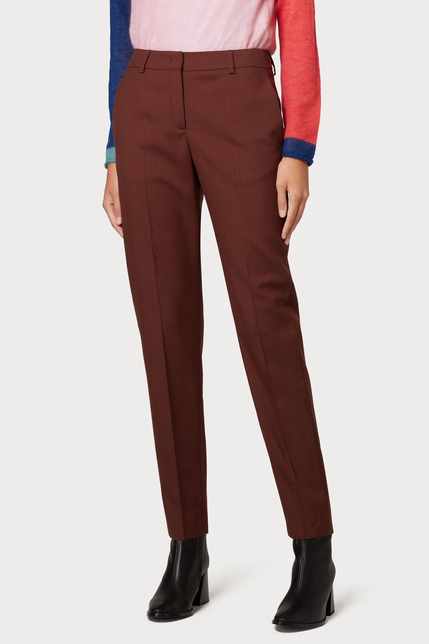 WOMENS TROUSERS DARK BROWN 1