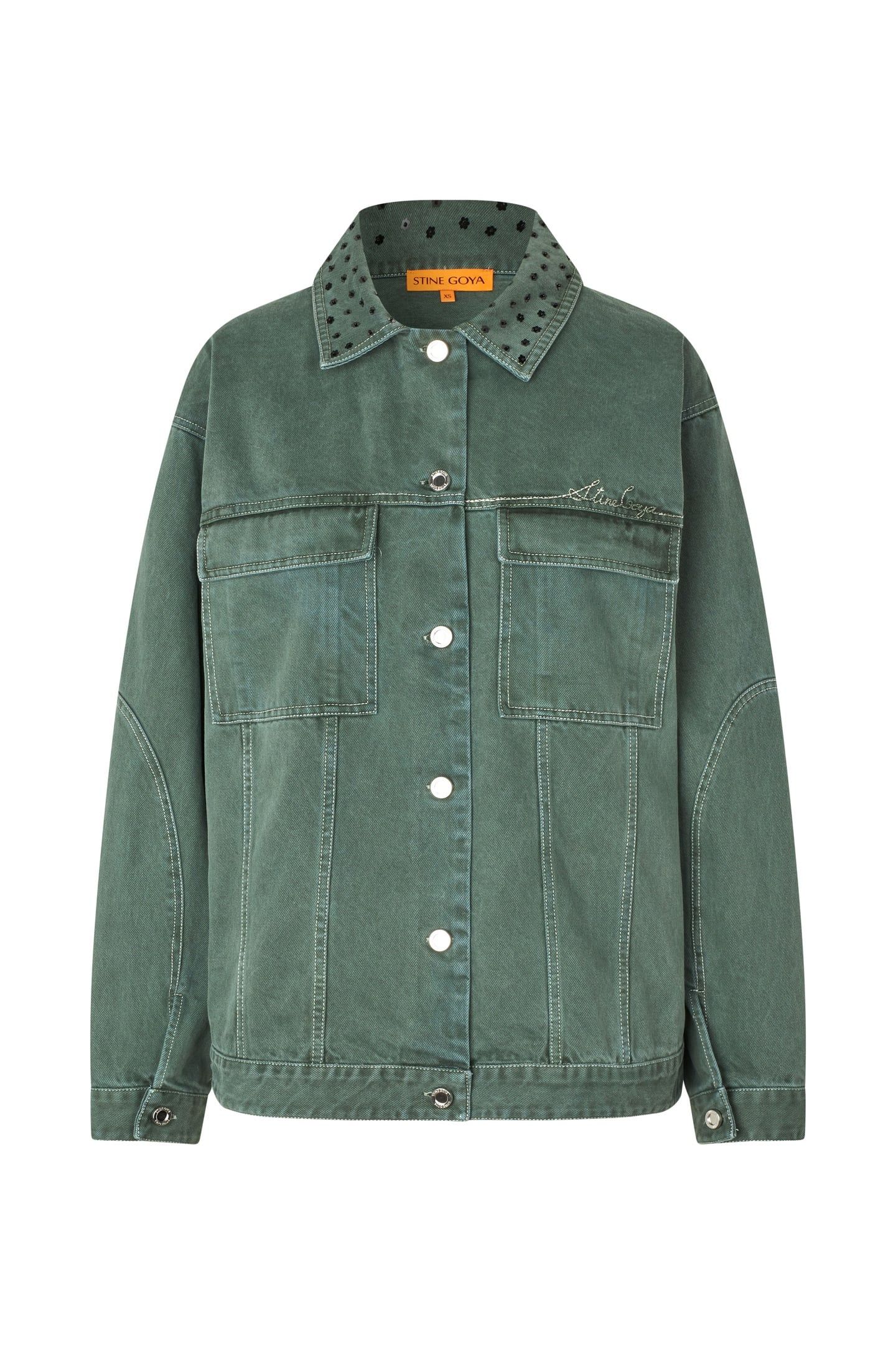 OVERSIZED POCKETS JACKET DARK GREEN 3