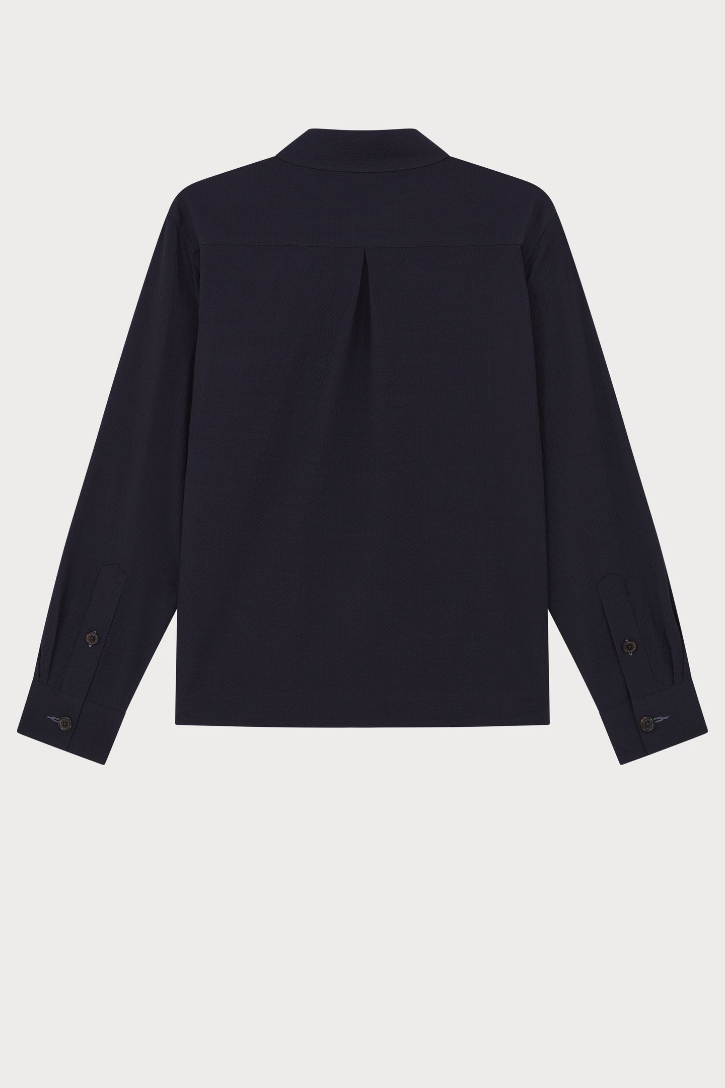 MENS ZIP SHIRT JACKET VERY DARK NAVY 2