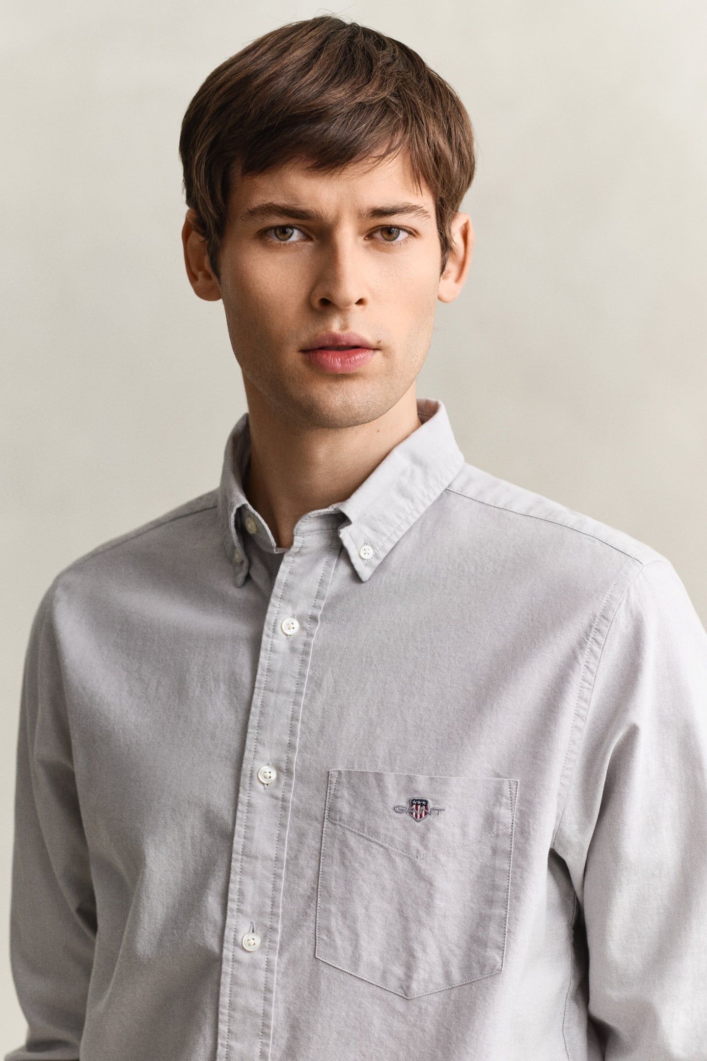 REG CLASSIC OXFORD SHIRT PEWTER GREY 5