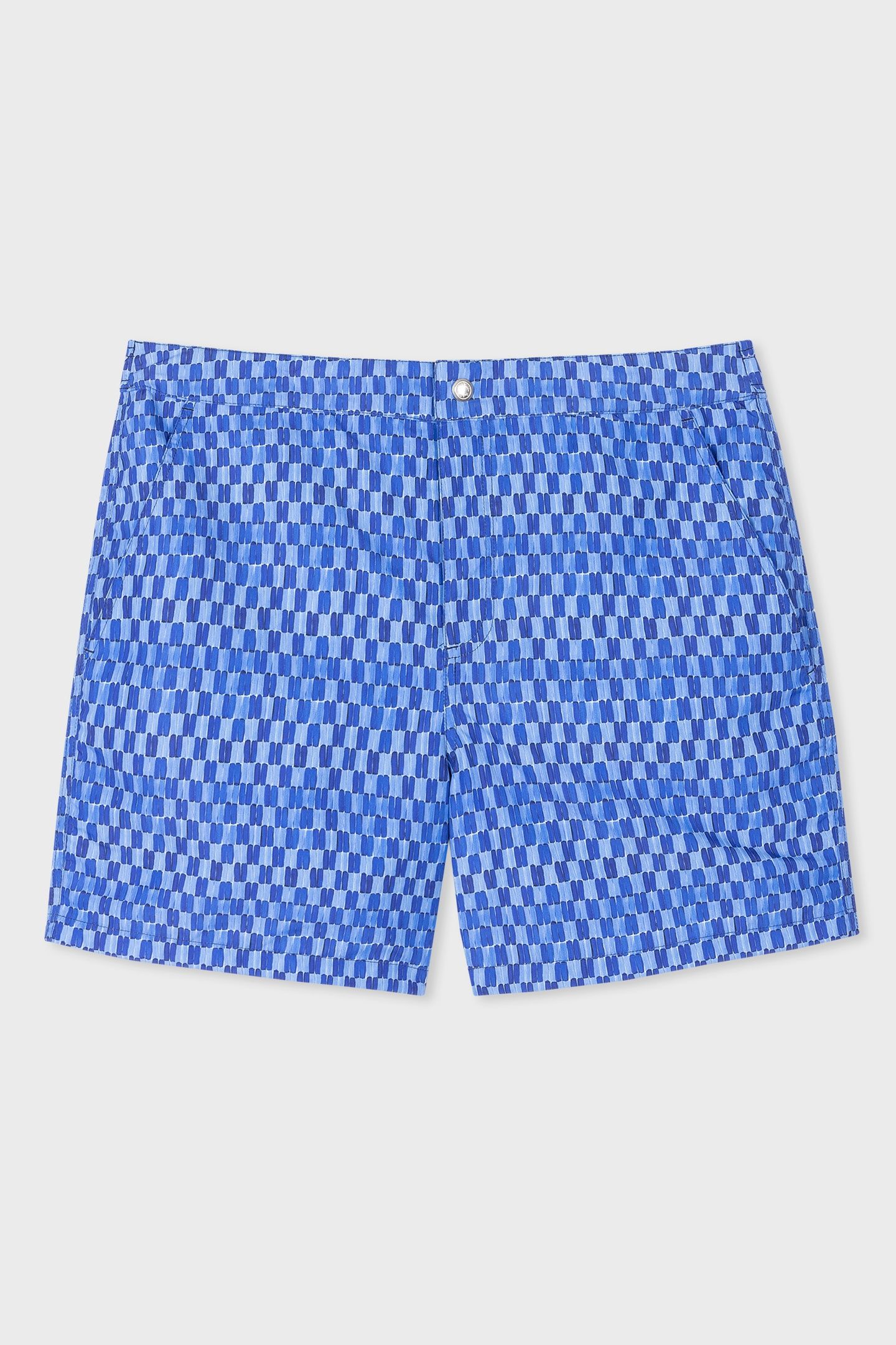 MEN SWIM SHORT PAINT GEO NAVY 3