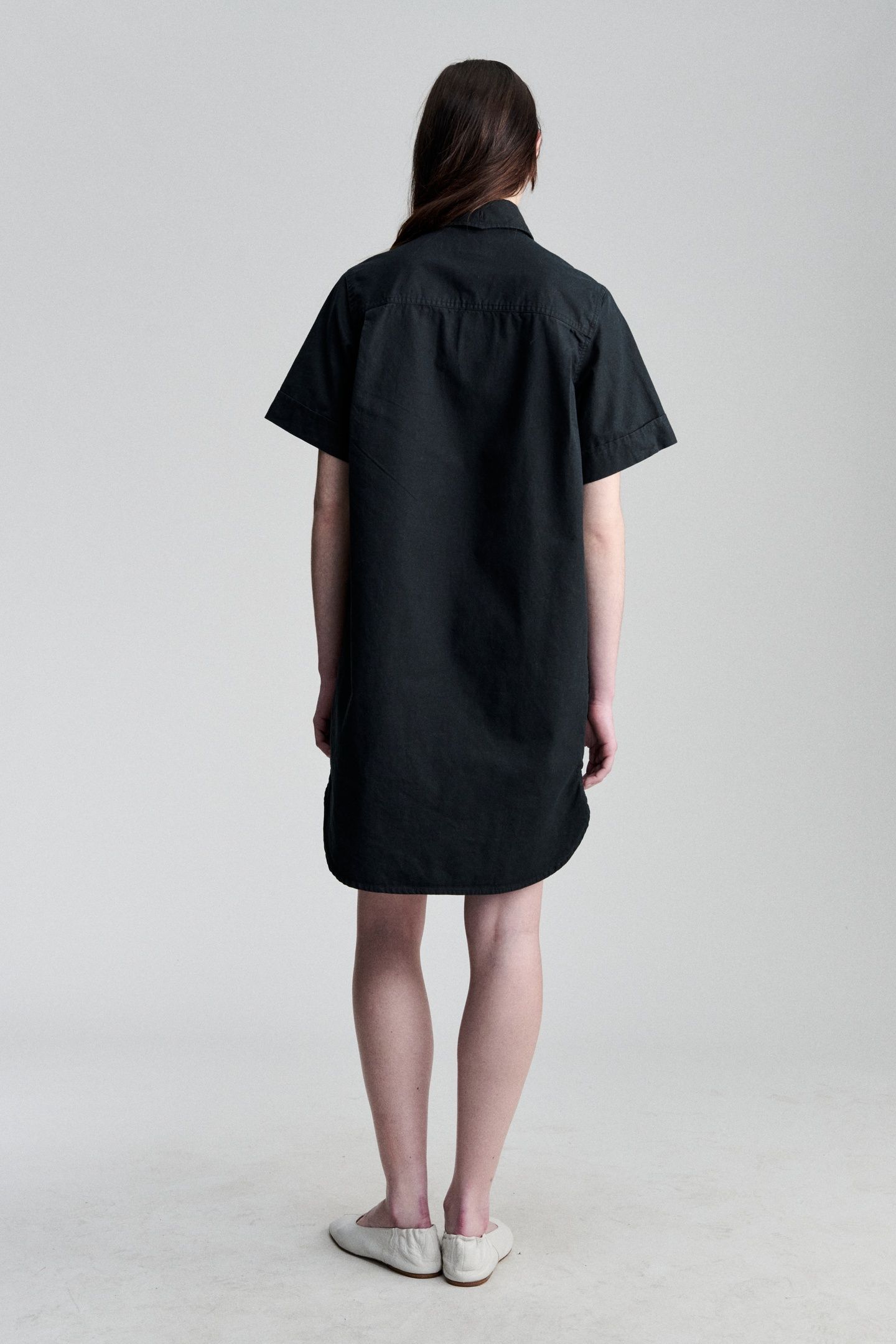 ARMY SHIRT DRESS BLACK 2