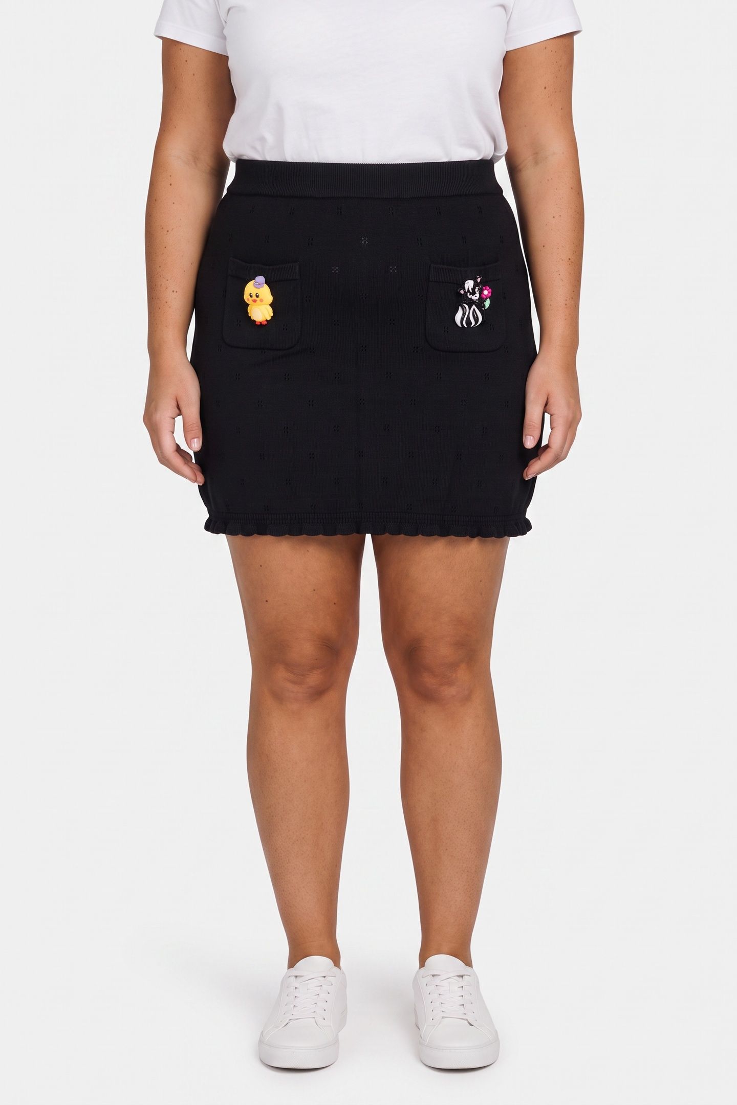 KNITTED SKIRT BLACK 1