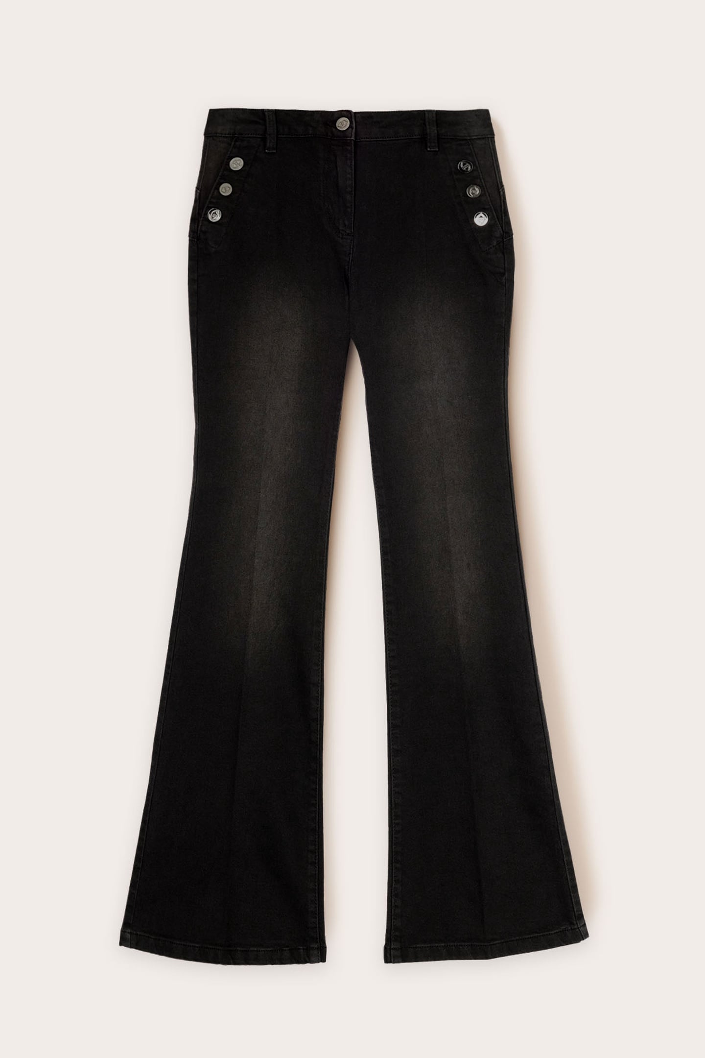 ELLE PUSH-UP FLARE JEANS BLACK 4