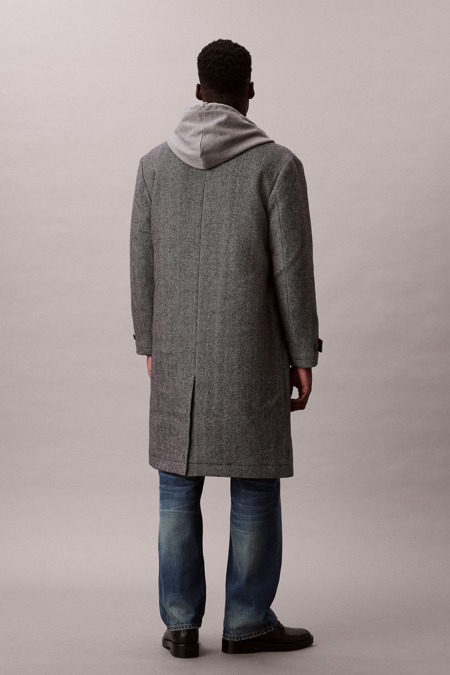 LS TECH WOOL BLEND COAT BLACK 2