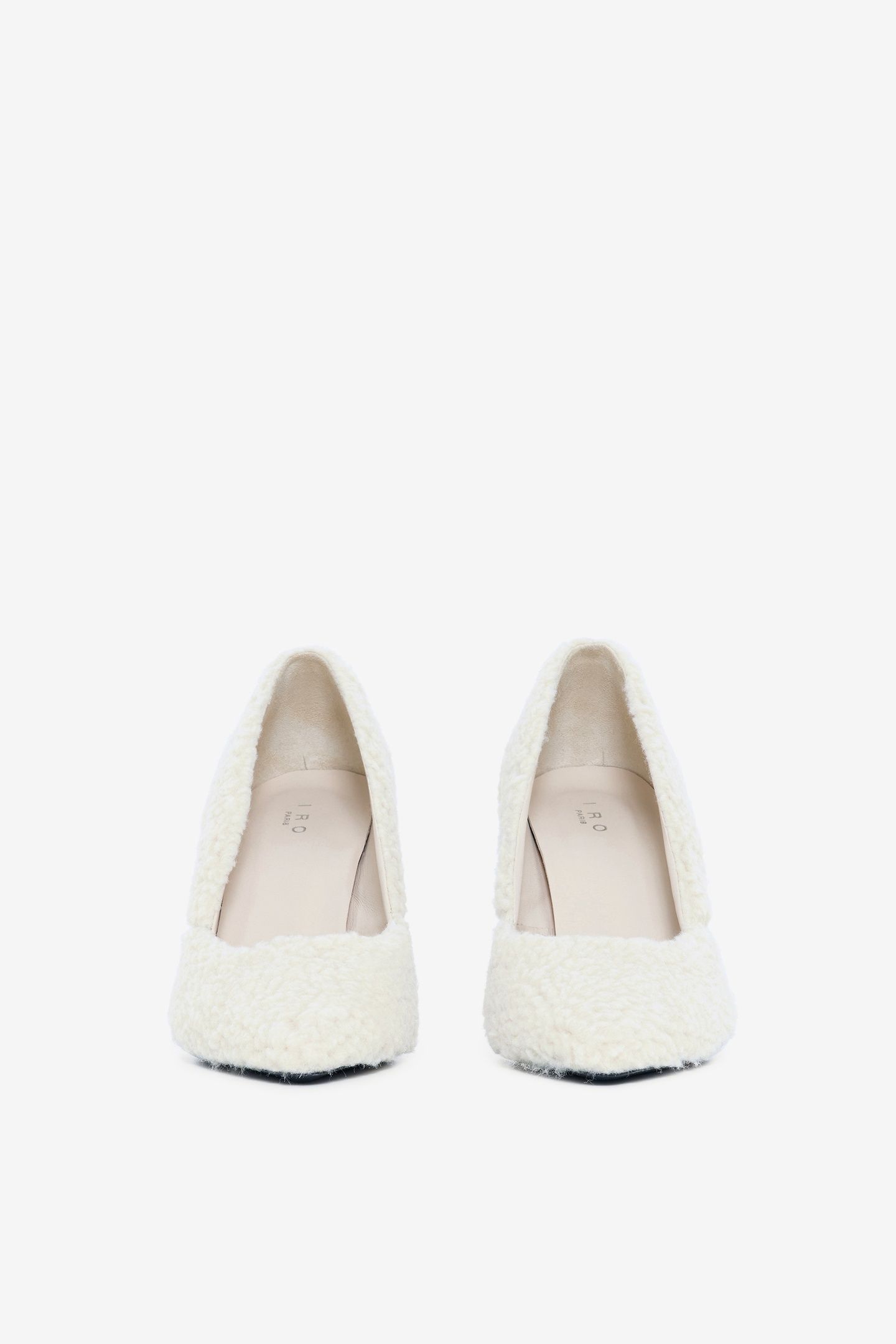 LALA SHEARLING HEEL ECRU 3