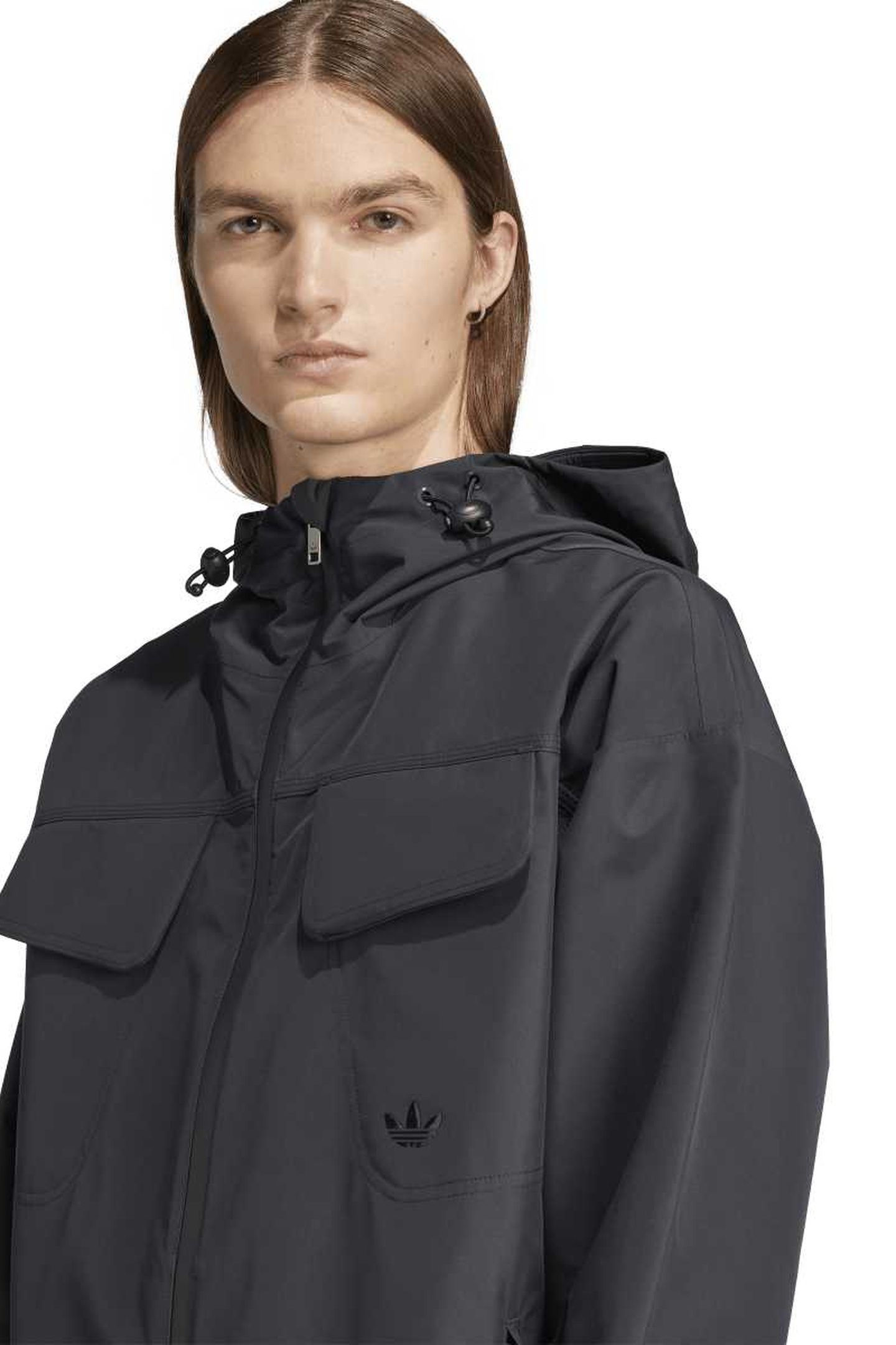 UNISEX ESSENTIAL WINDBREAKER BLACK 5