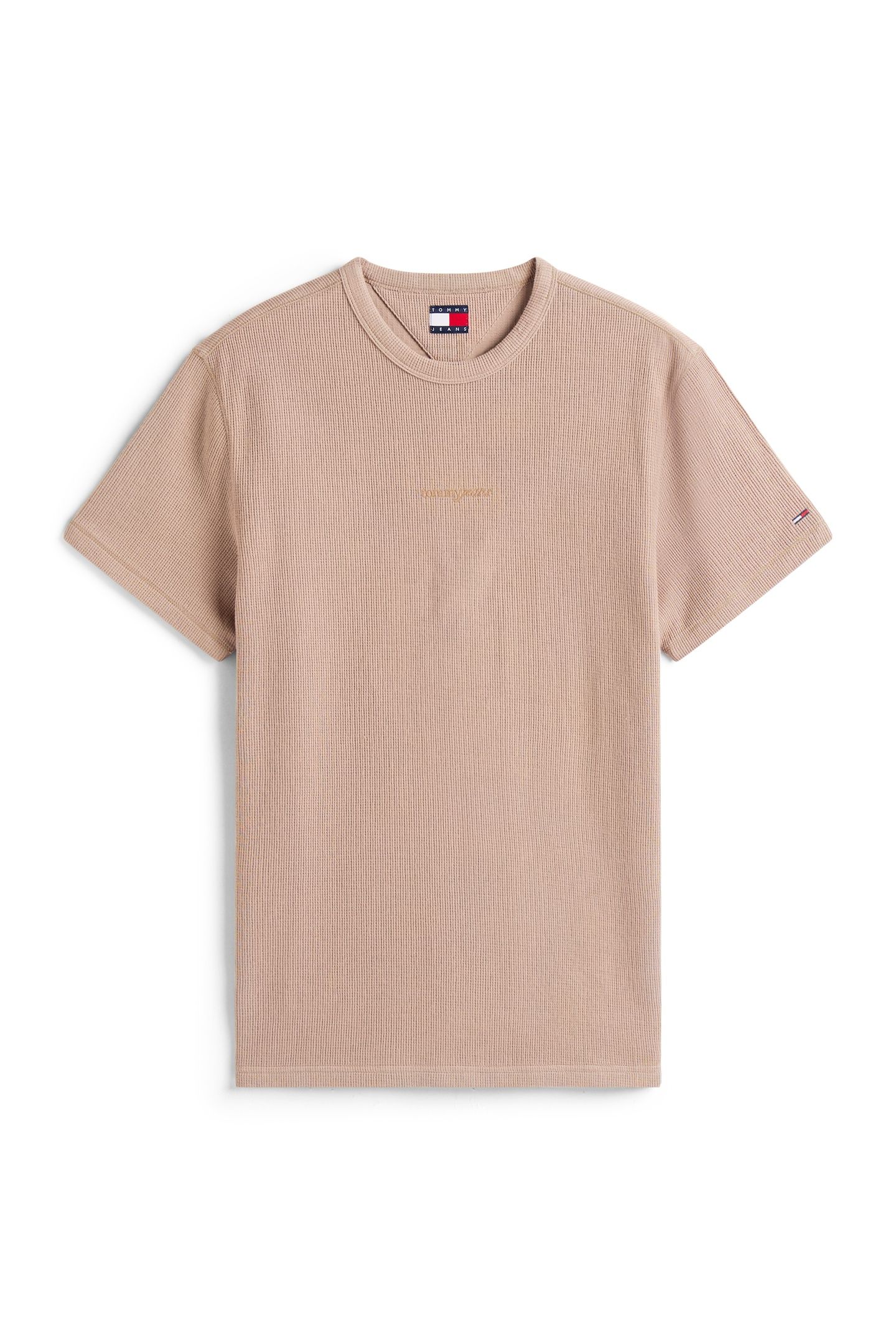 TJM SLIM WAFFLE TEE COASTAL TAUPE 4