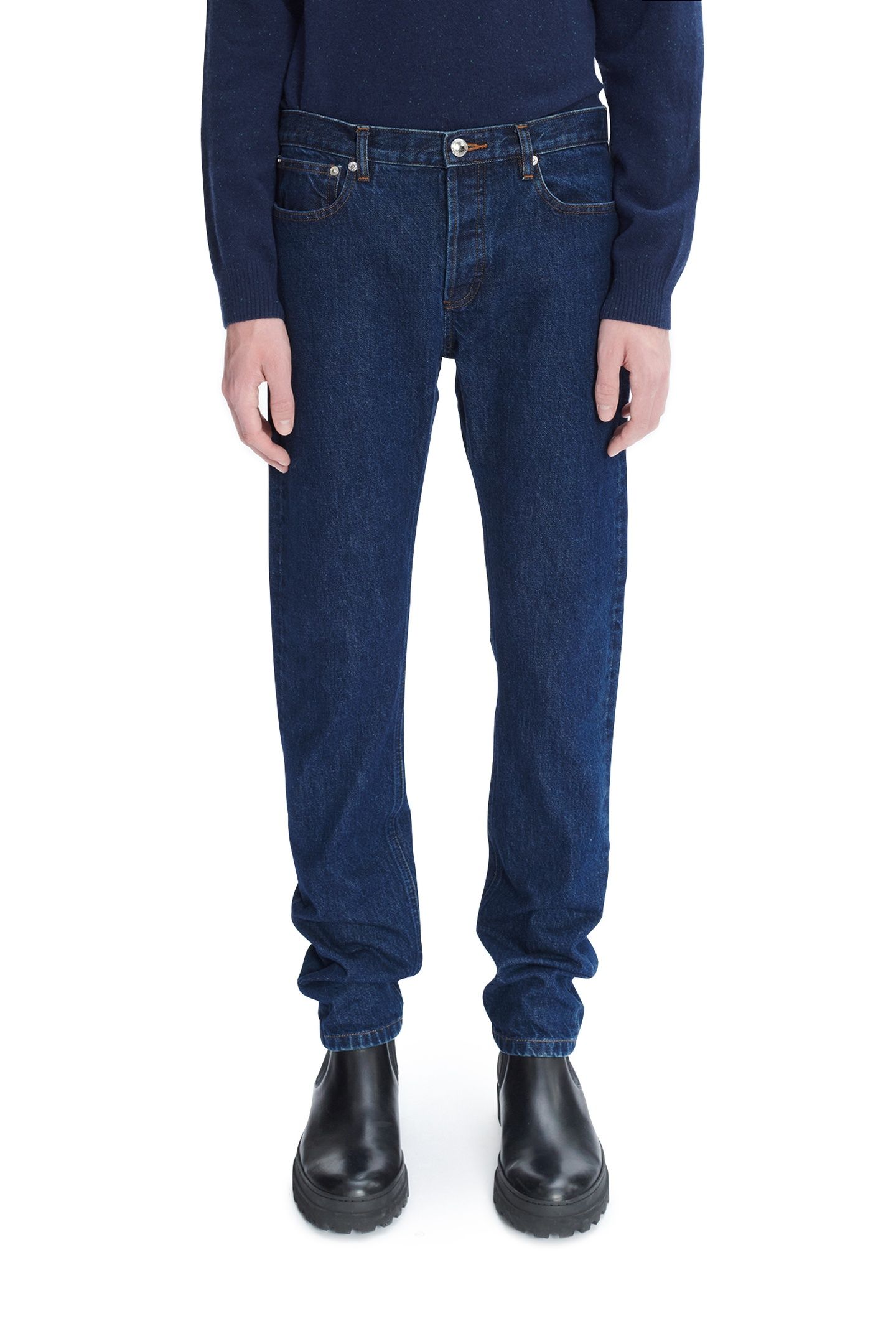 UNISEX SMALL NEW STANDARD WASHED INDIGO 1