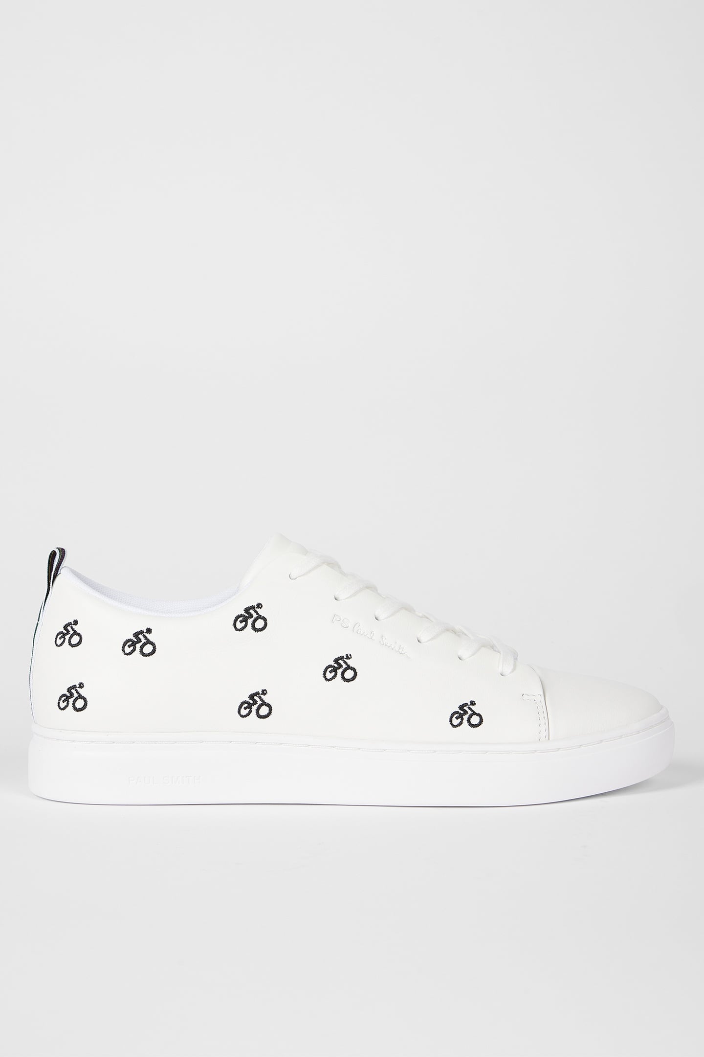 MENS SHOE LEE WHITE CYCLE EMBROIDERY WHITE 1