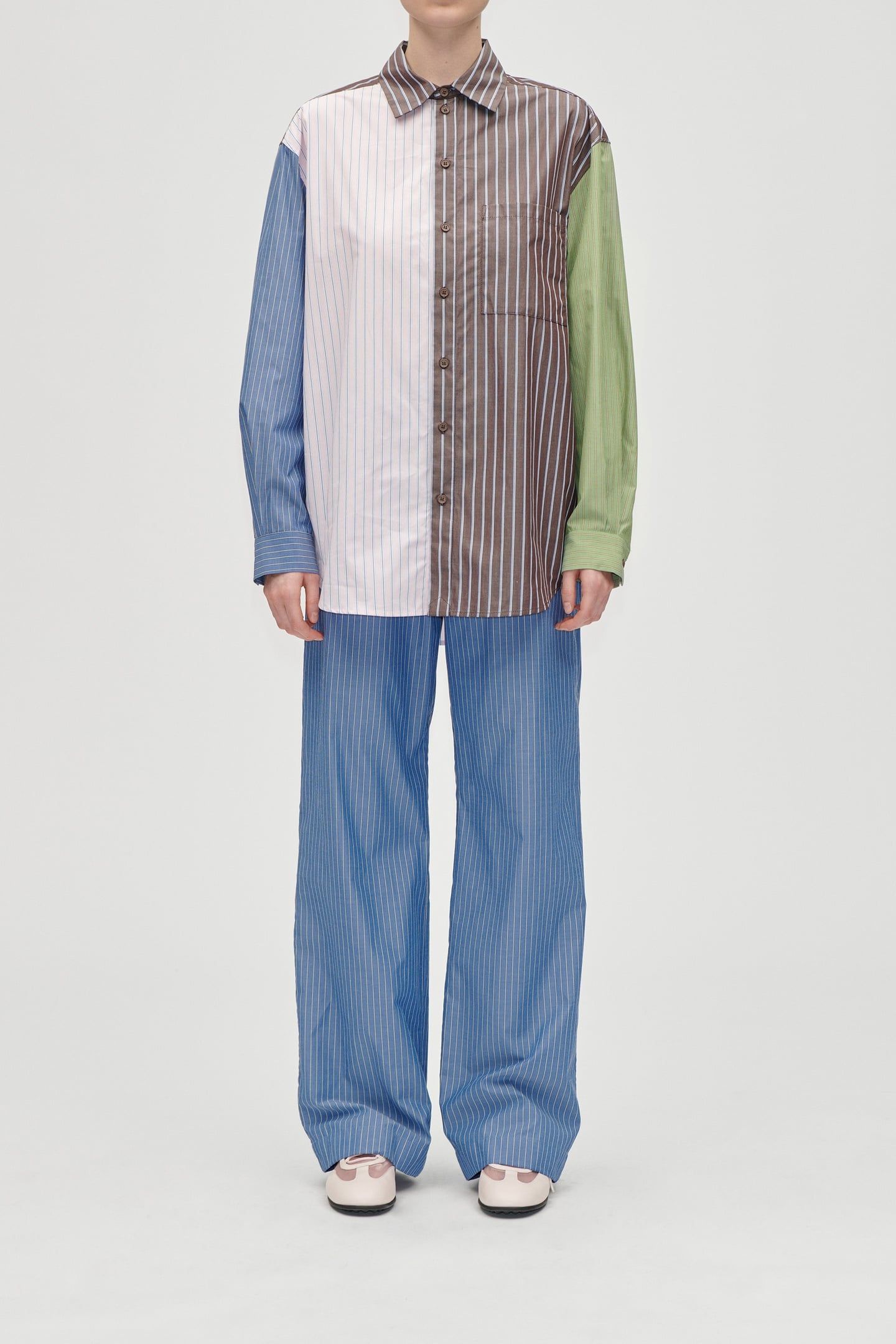POCKET ELASTICATED LONG PANTS BLUE 1