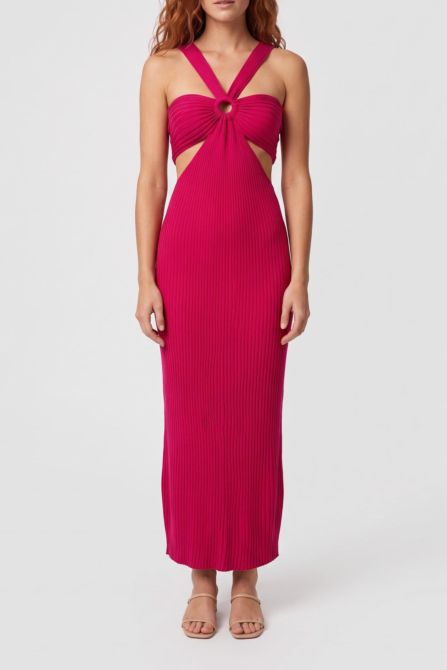 LONG DRESS FUSCHIA 1