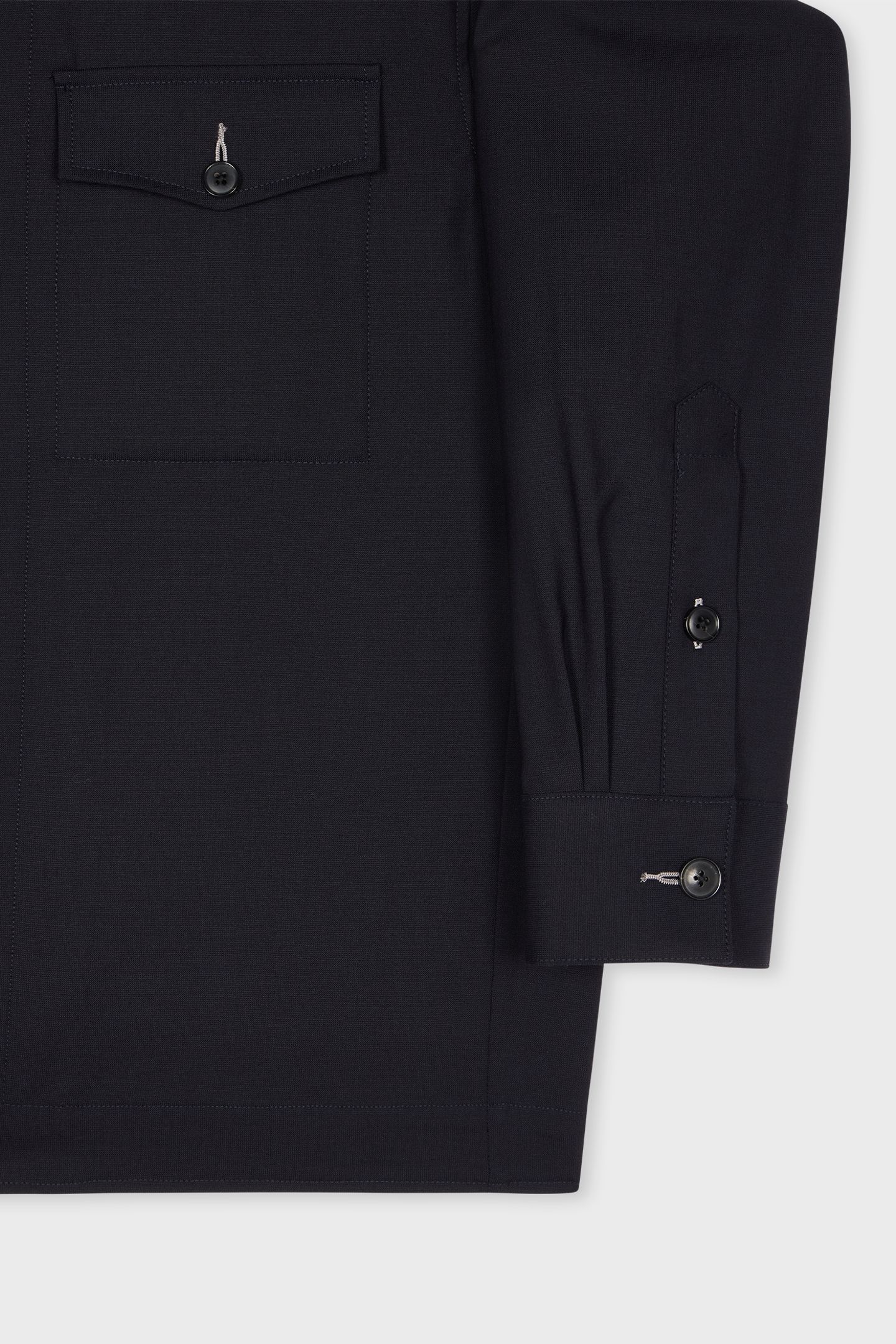 MENS ZIP SHIRT JACKET VERY DARK NAVY 8