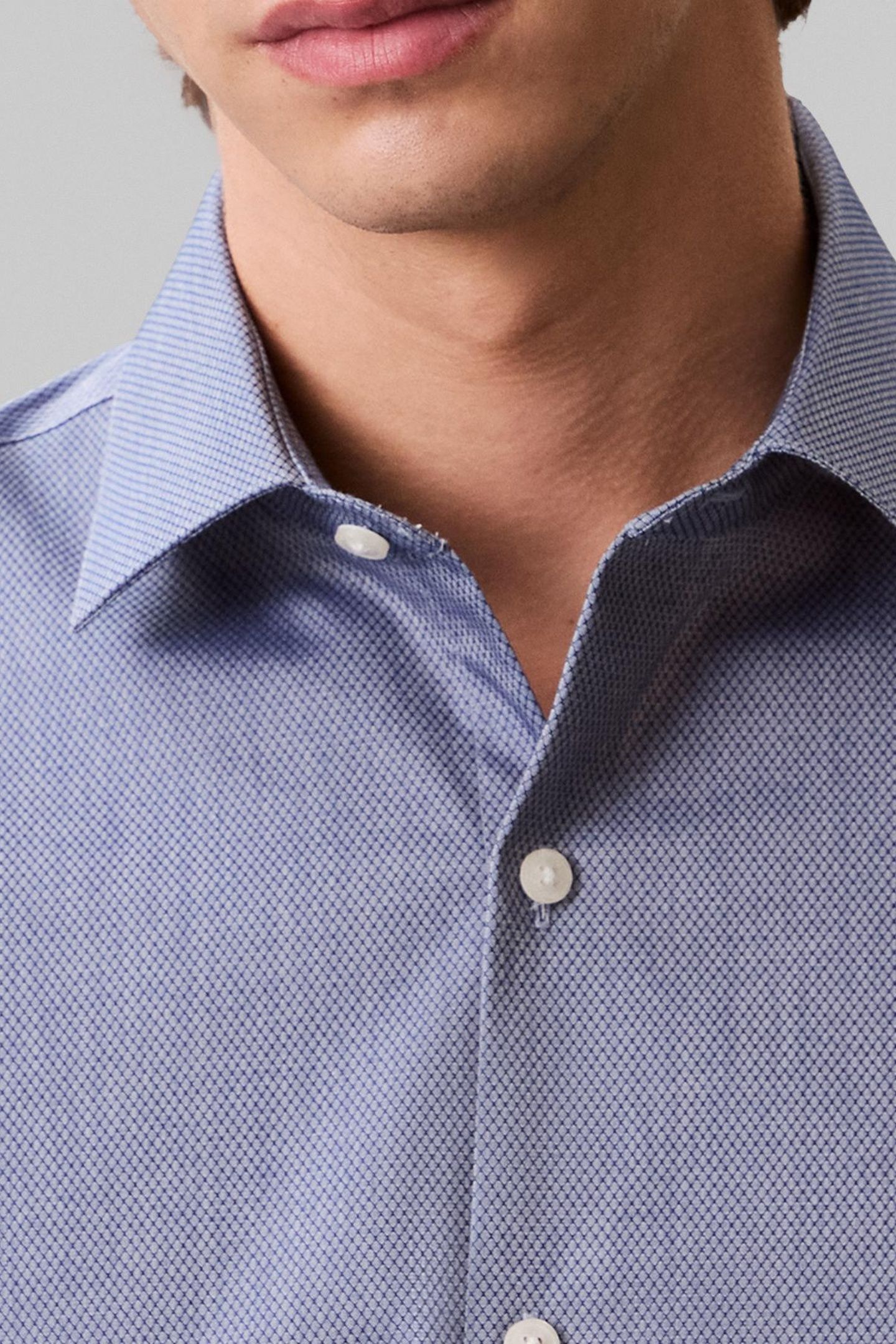 SLIM STR COLLAR SHIRT NAVY 5