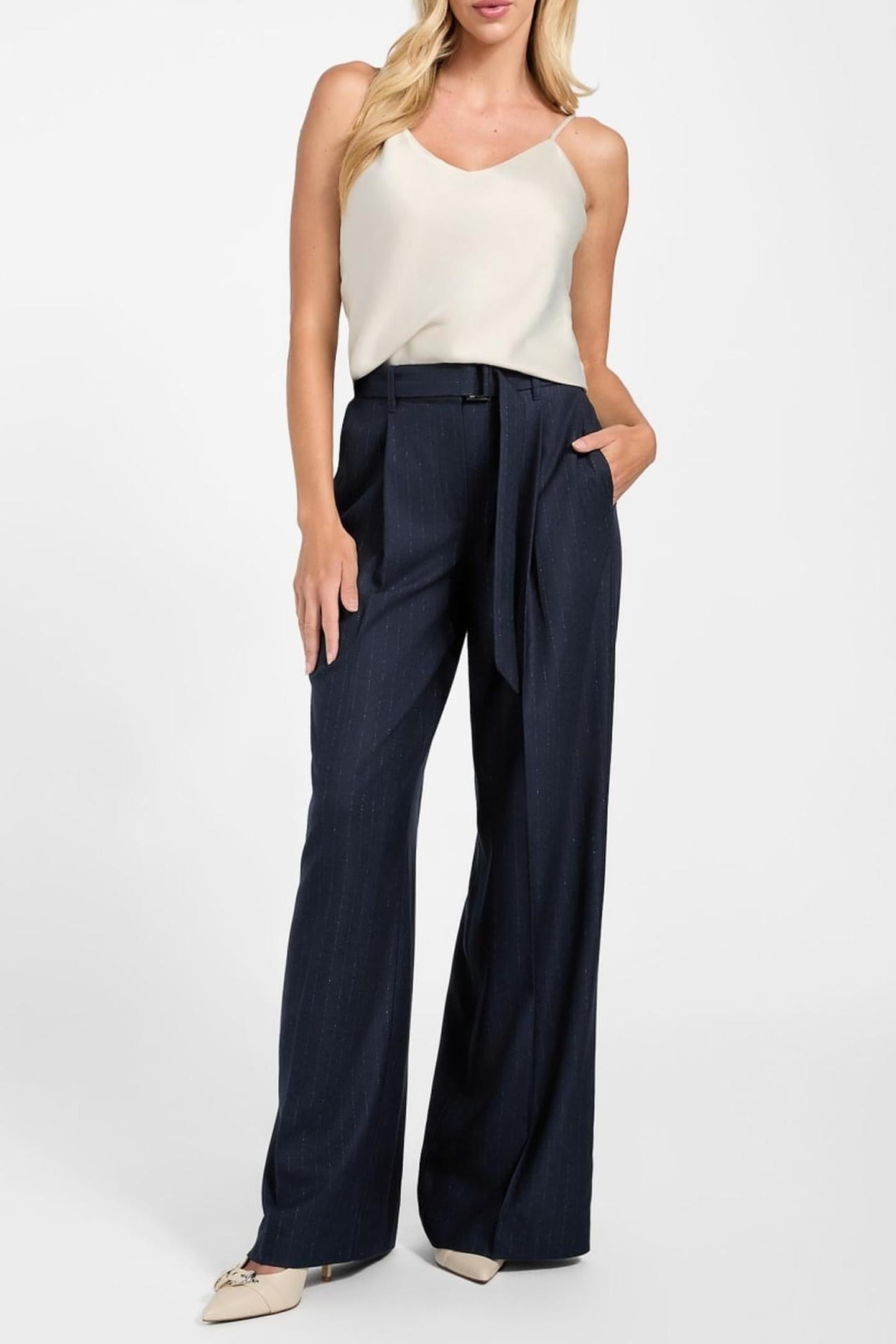 ZANITA PIN STRIPE RE SUITING BLUE PINSTRI 3