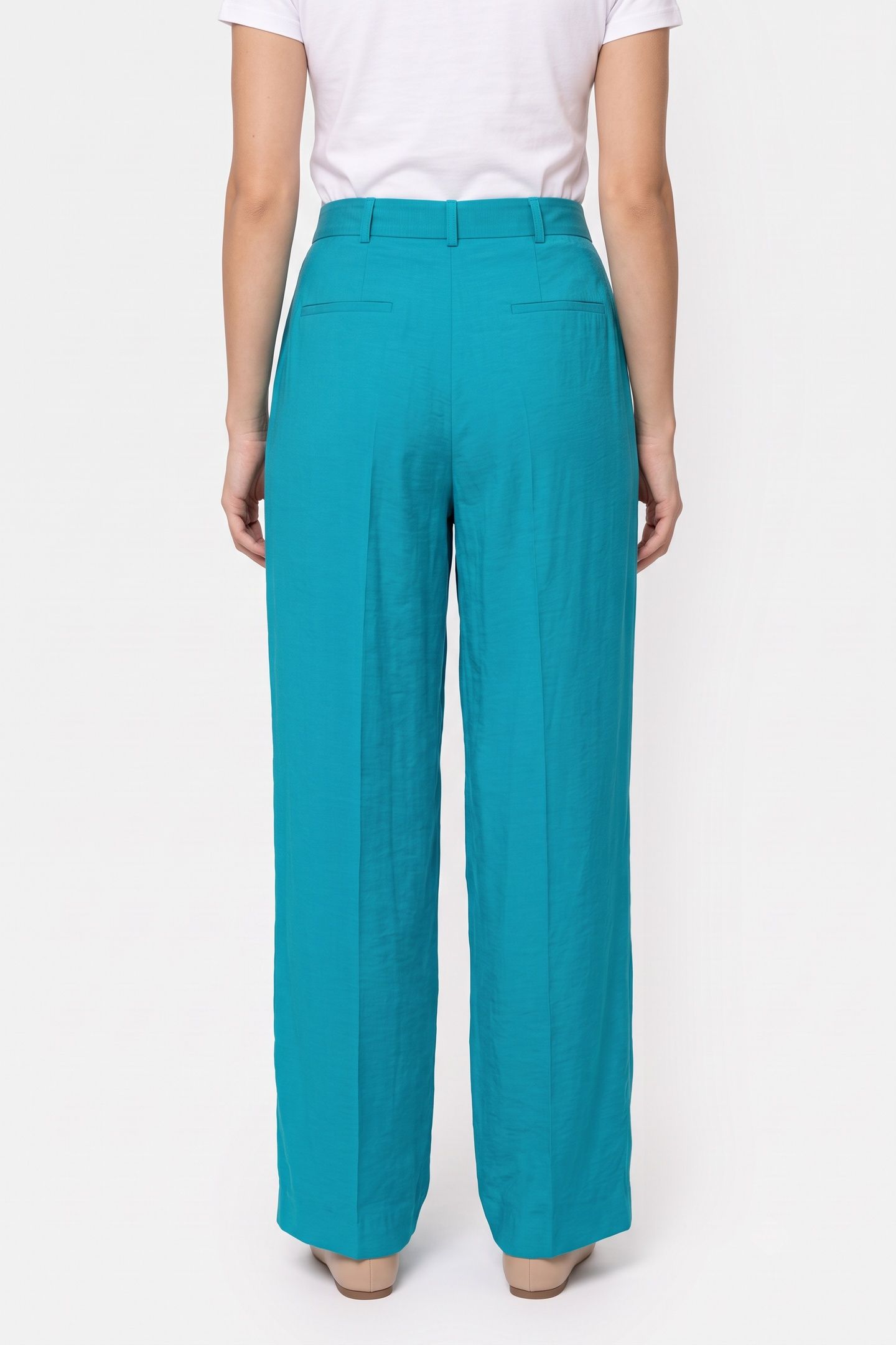 WIDE TROUSERS TURQUOISE 2
