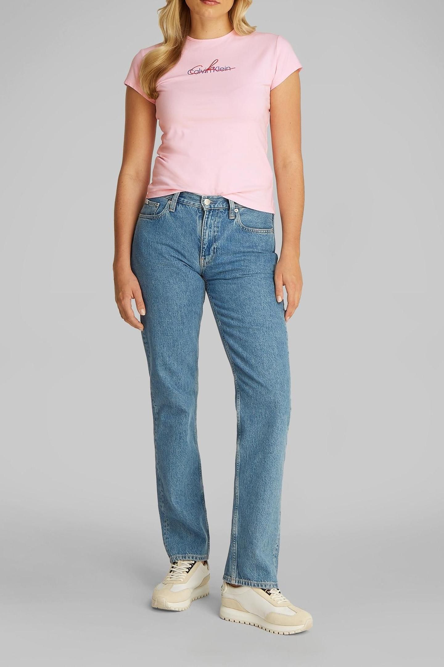 SS SLIM SCRIPT TEE PASTEL PINK 3