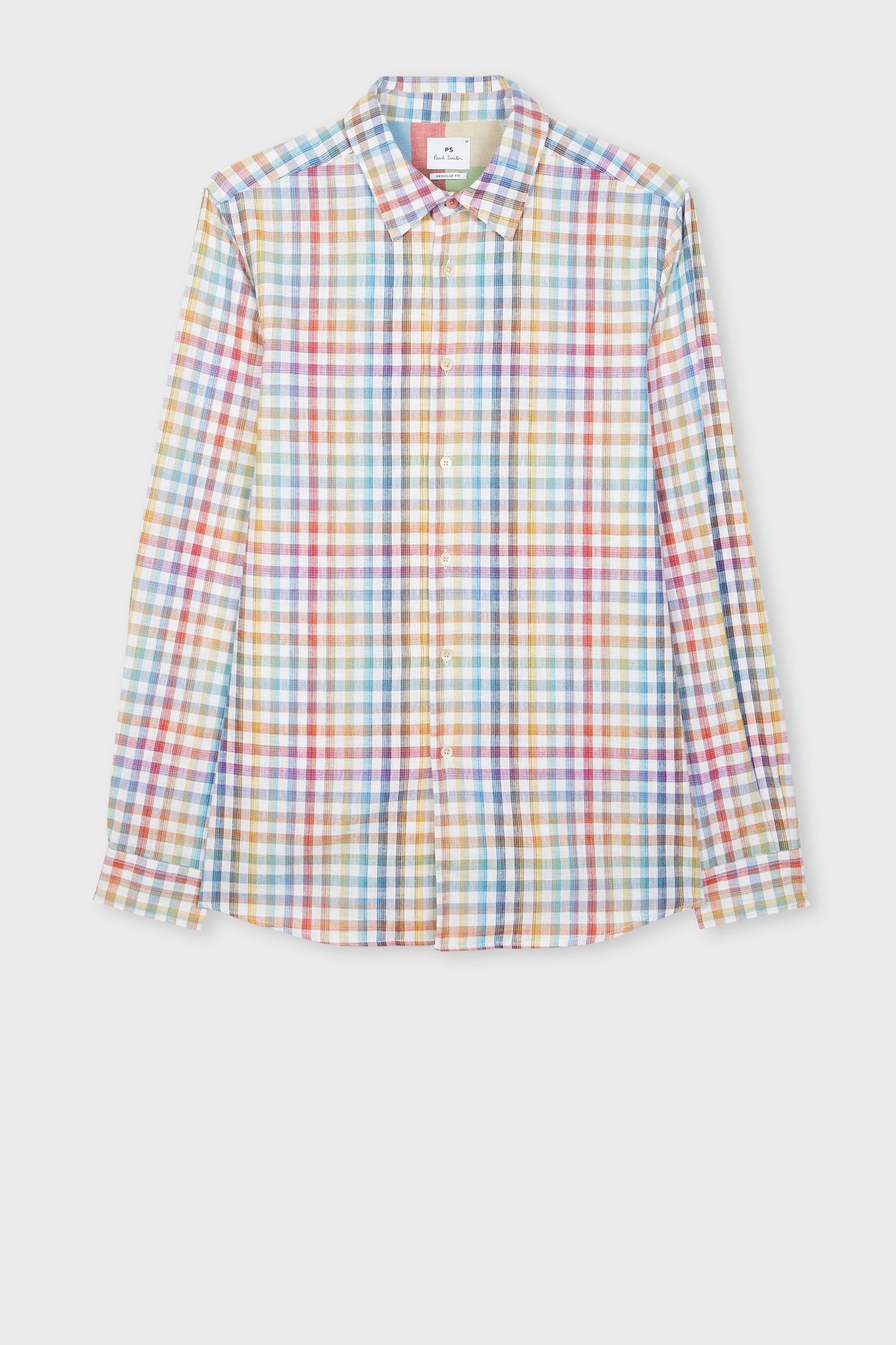 MENS LS REGULAR FIT SHIRT OFF WHITE 1