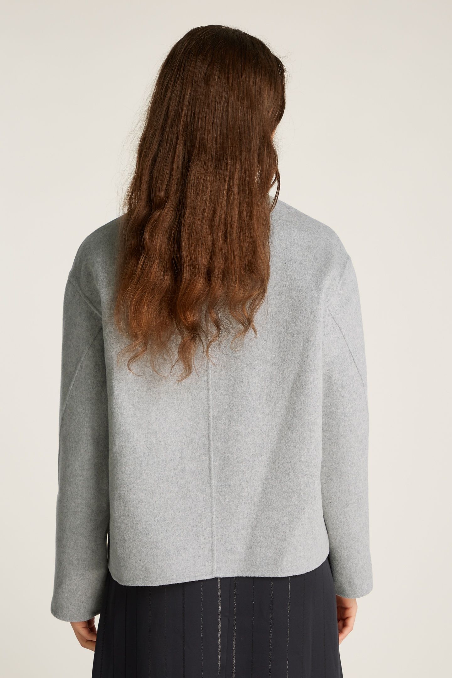 DF WOOL BOMBER JACKET LIGHT GREY HEATHER 3