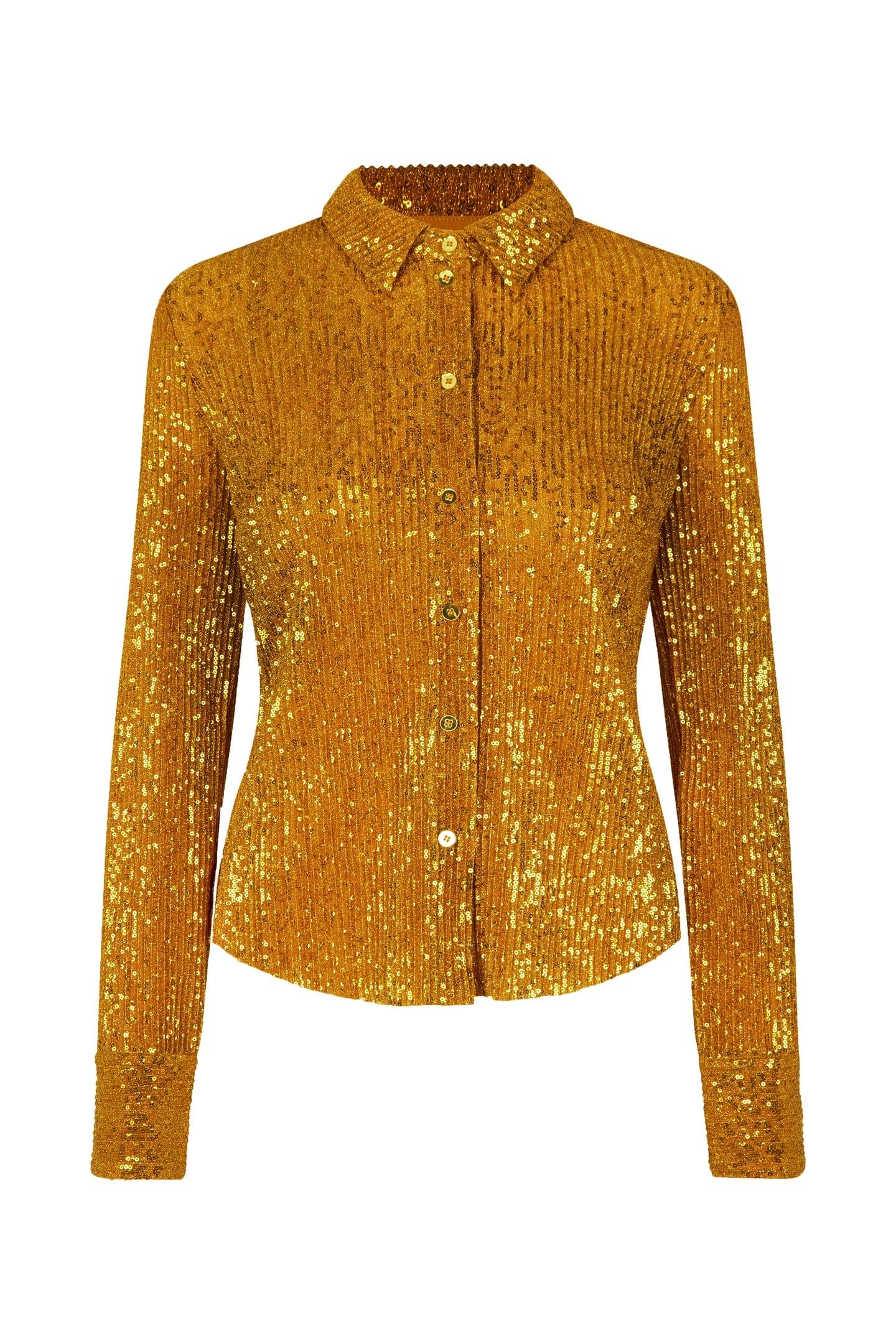 DAYA SHIRT LONG SLEEVE GOLD 3