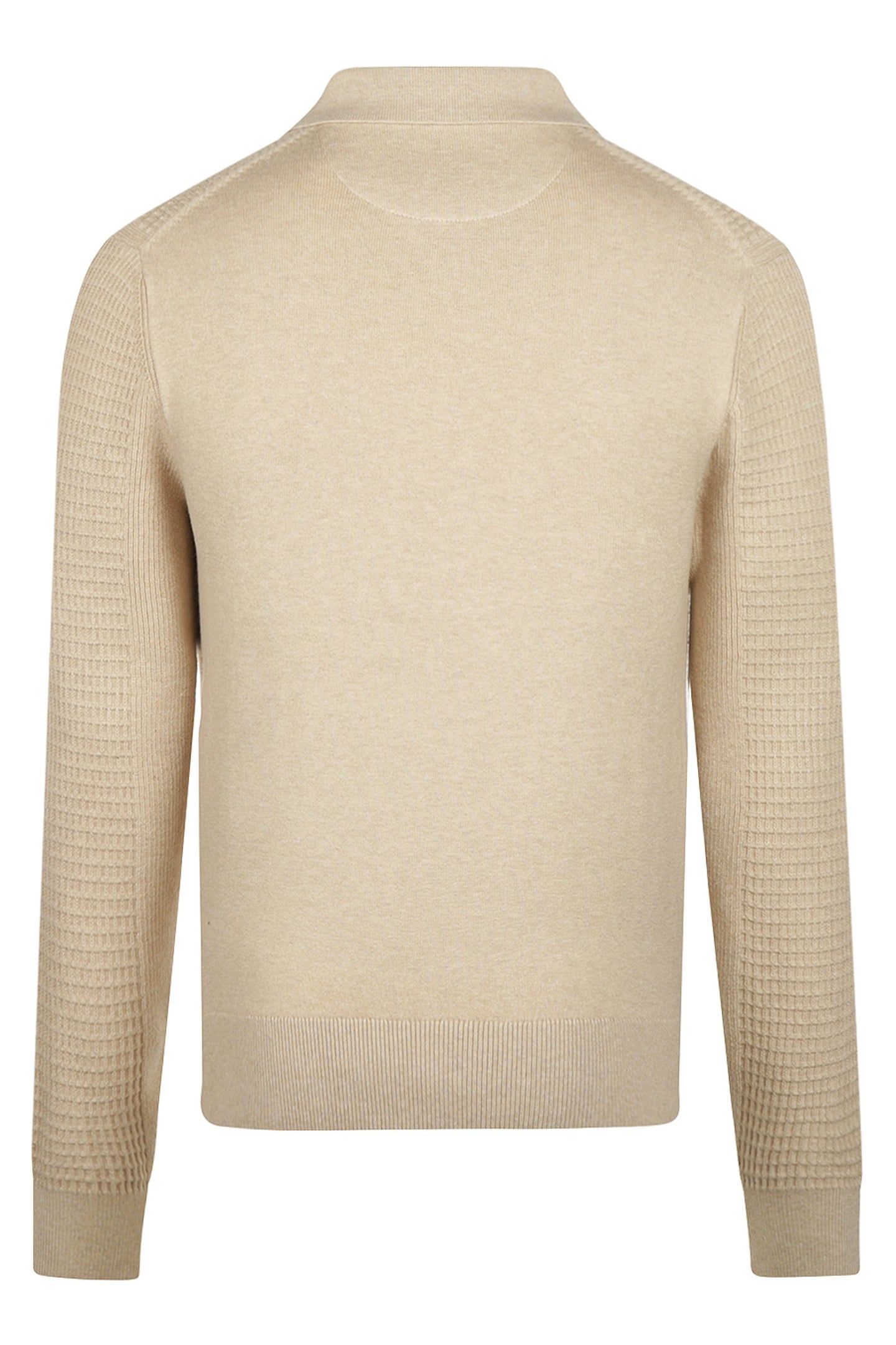 STRUCTURED POLO SWEATER SAND 2