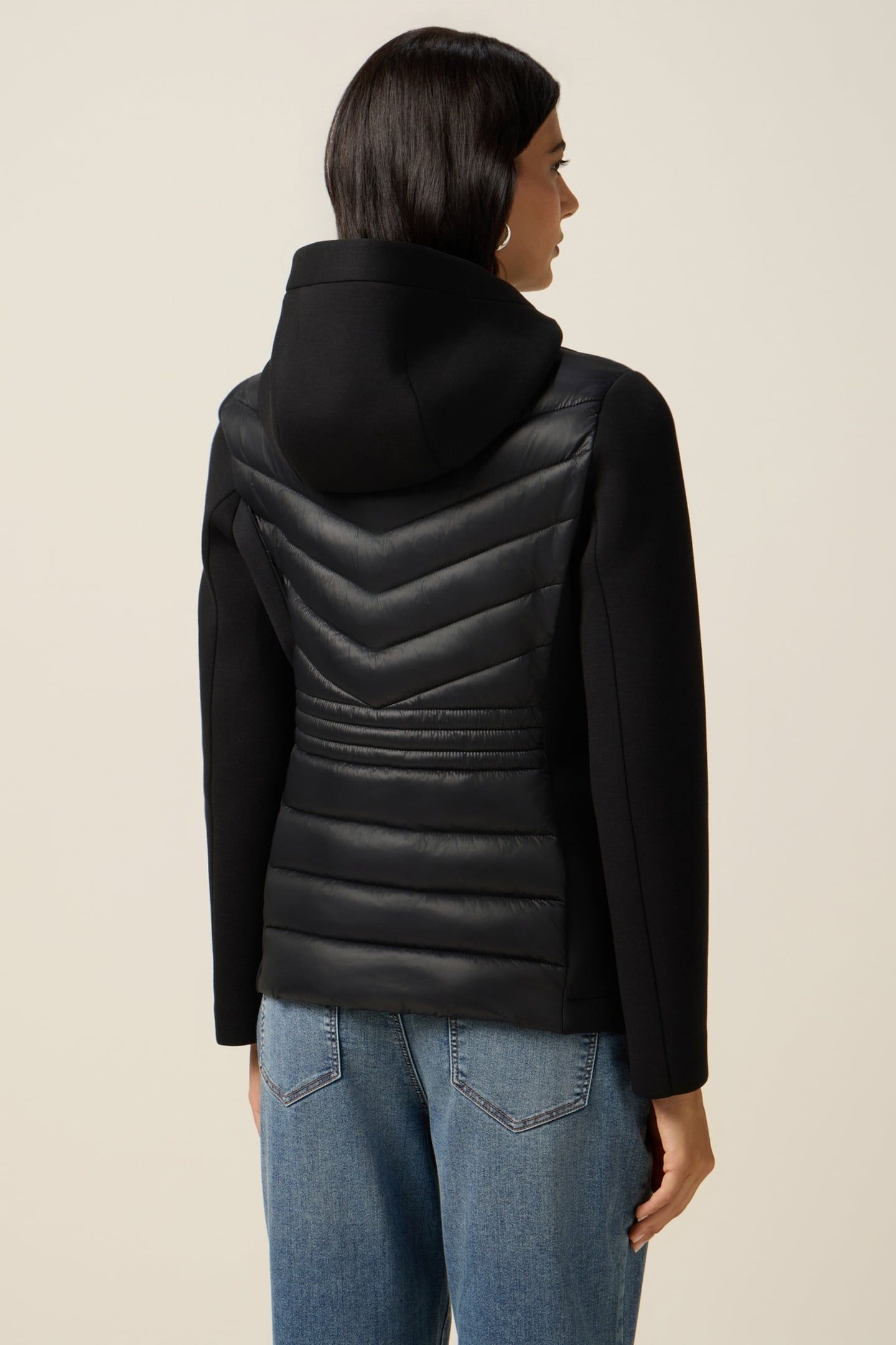 LIGHTWEIGHT DOWN JACKET WITH SCUBA DETAILS BLACK 2