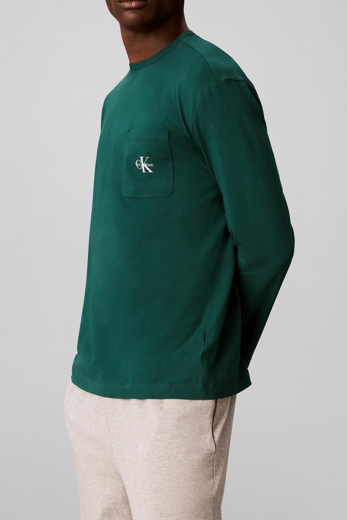 MONOGRAM L/S CREW NECK KINGS EMERALD GREEN 5