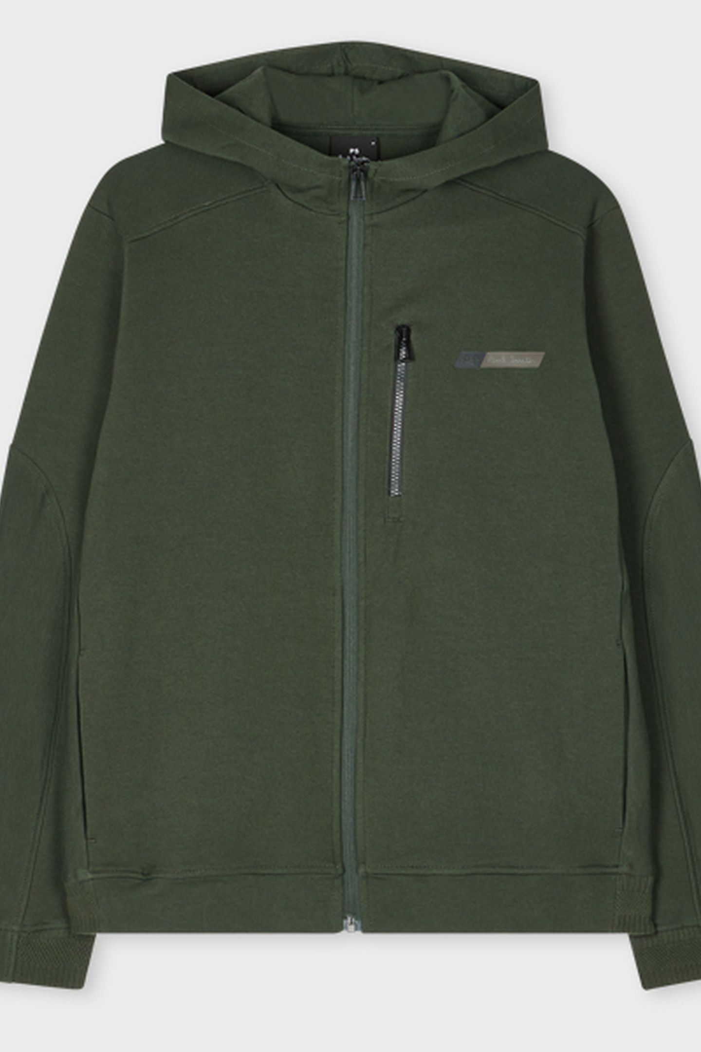 MENS REG FIT ZIP THRU HOODY VERY DARK GREEN 7
