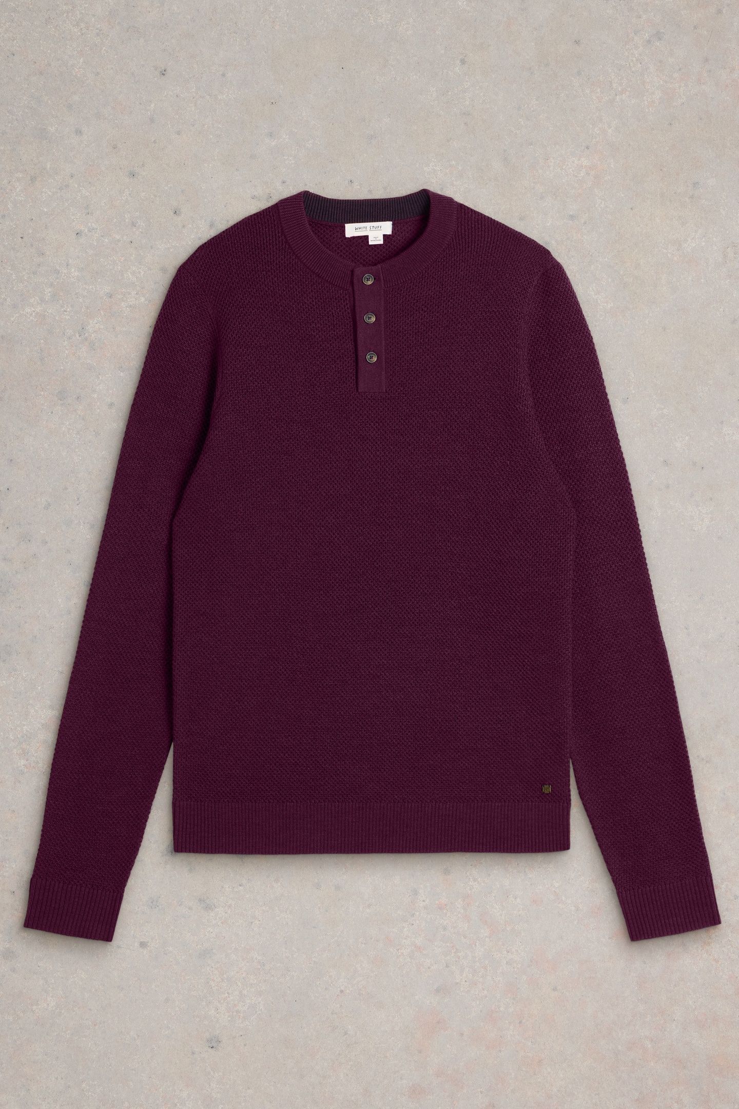 NEWPORT MERINO HENLEY DARK PLUM 3