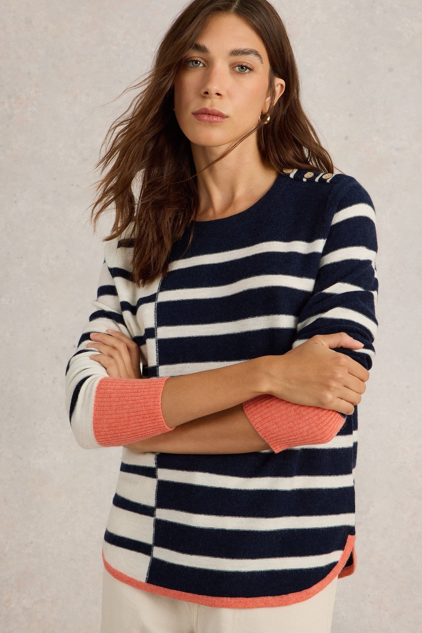 EMMA JUMPER NAVY MULTI 1
