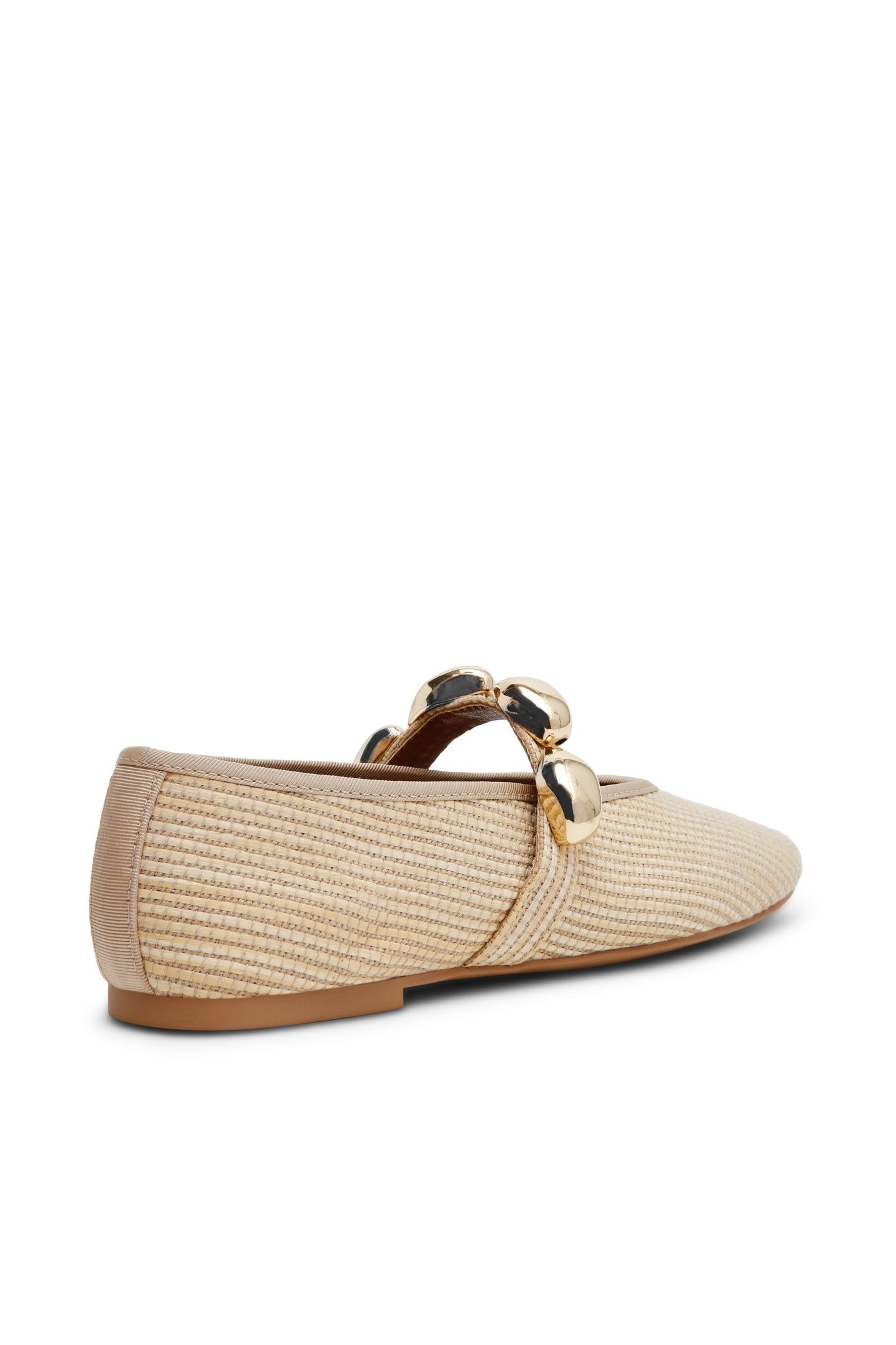 POPPIN FLAT SHOES NAT RAFFIA 4