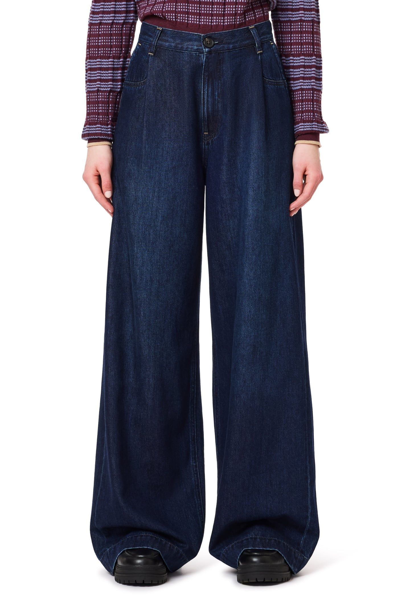 WIDE DENIM TROUSER RINSE 1