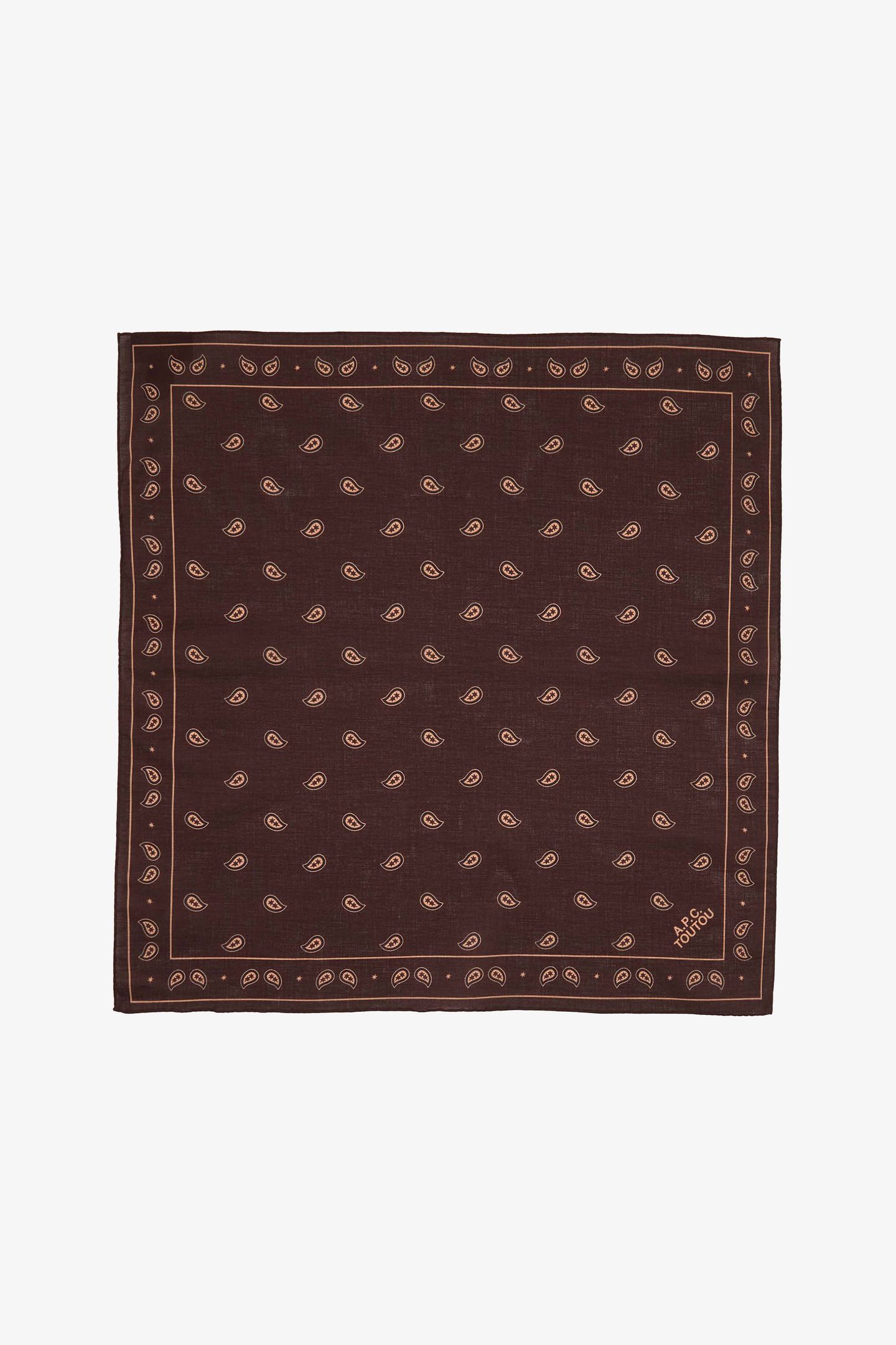BANDANA PRINTED DOG BROWN 2