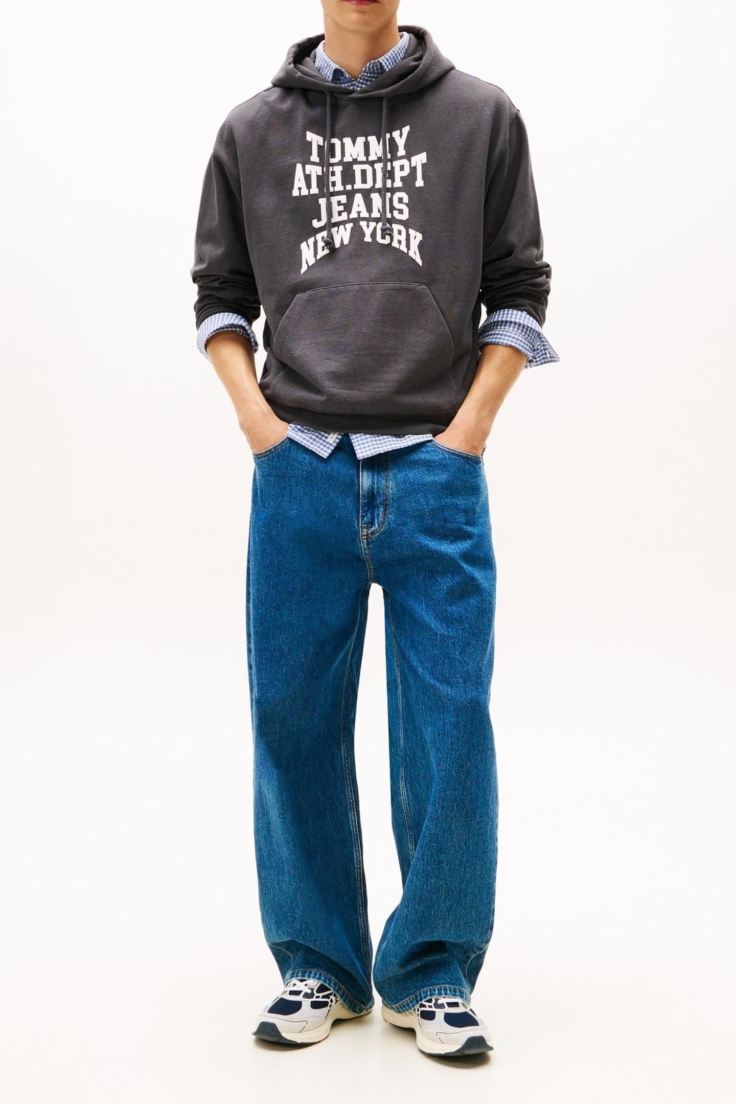 TJM 90S VARSITY HOODIE WASHED BLACK 3