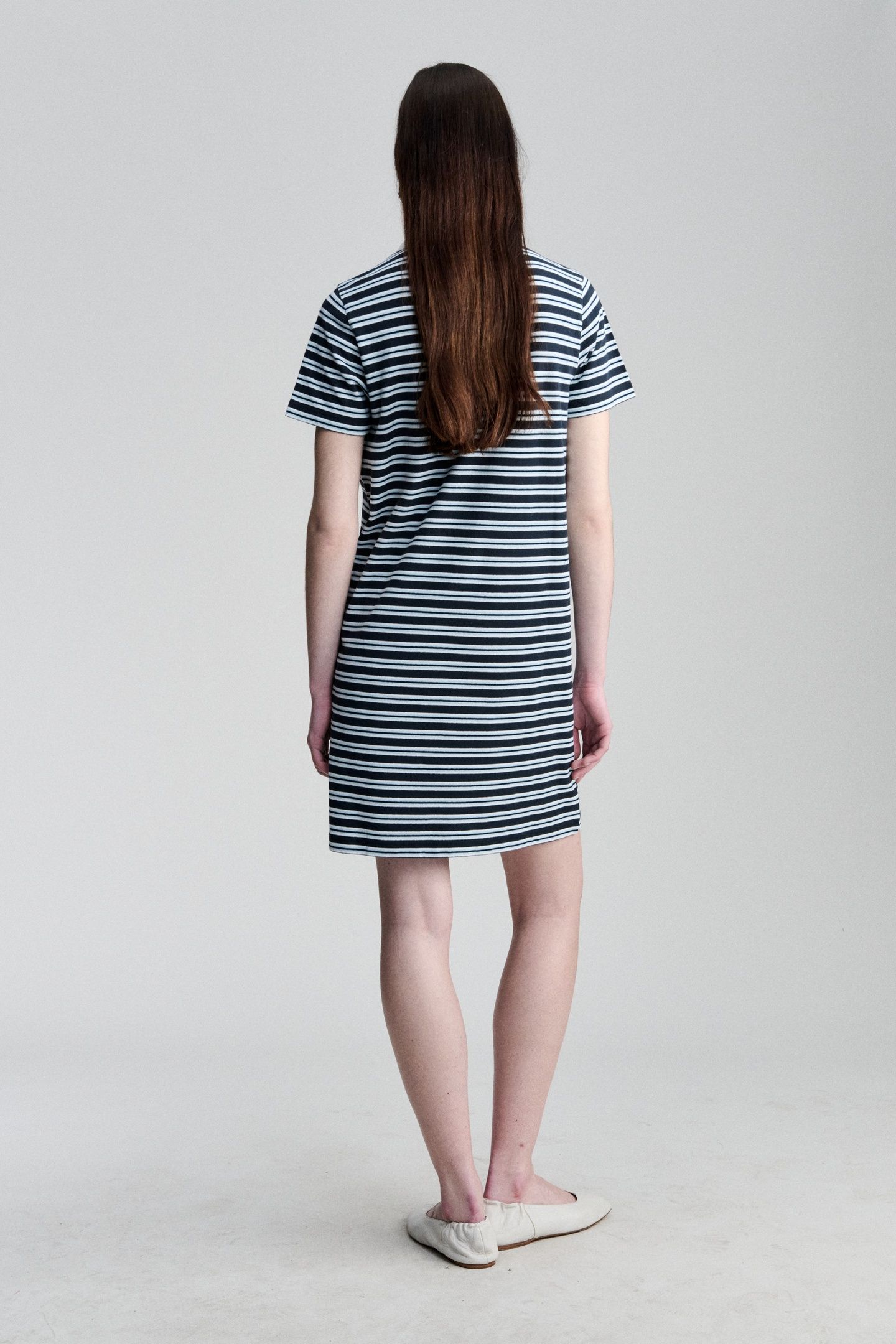 DRESS POLO SHORT SLEEVE STRIPED DARK NAVY 2