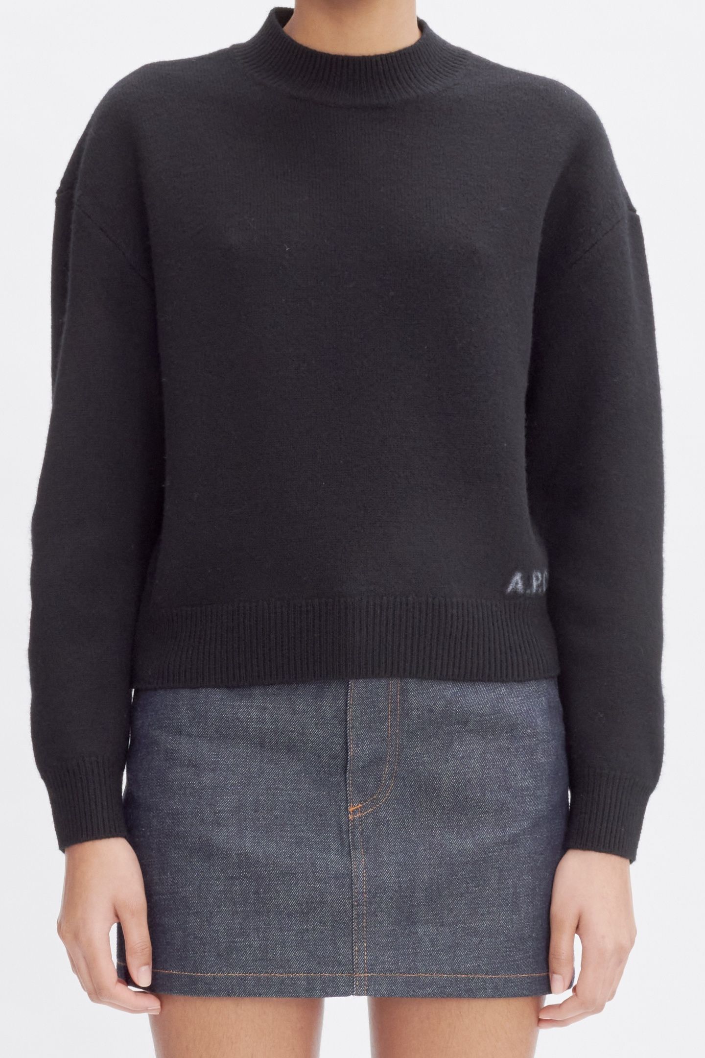 SWEATER CREW NECK BLACK 1