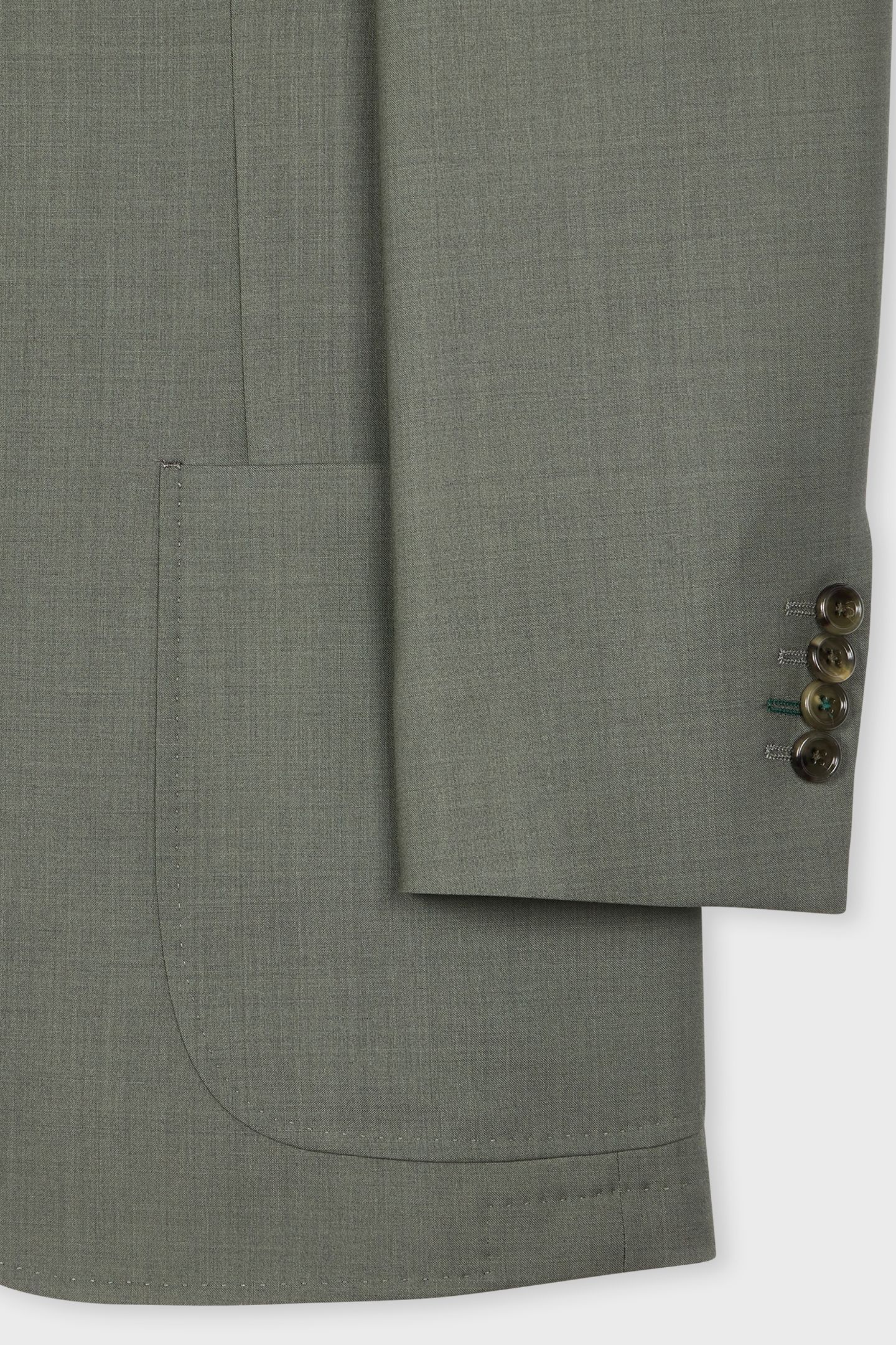MENS 2 BUTTON JACKET PETROL GREEN 8