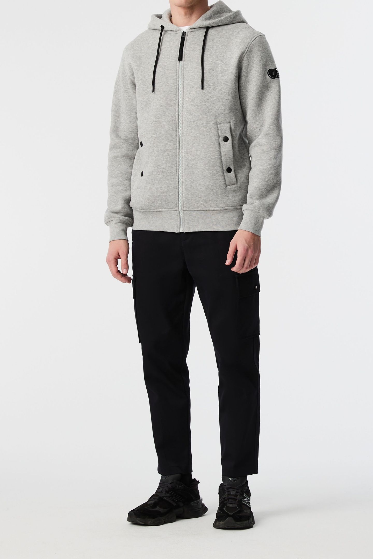 SHENO V2.Y8.02 SWEAT (HOODED) J. HEATHER GREY 1