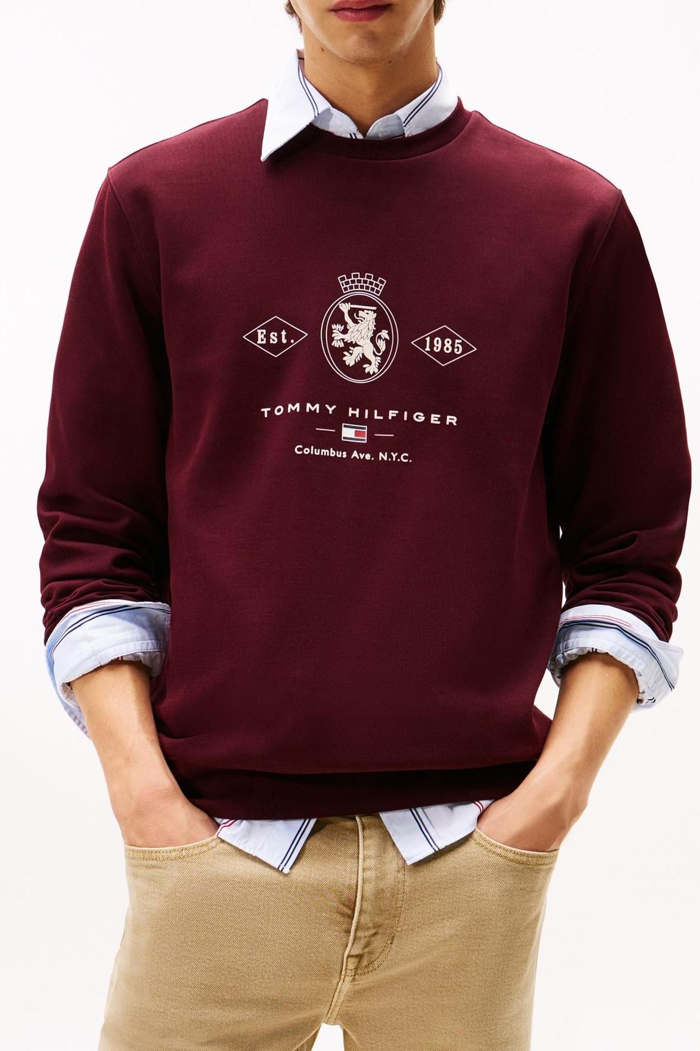 DIAMOND CREST GRAPHIC DEEP BURGUNDY 2