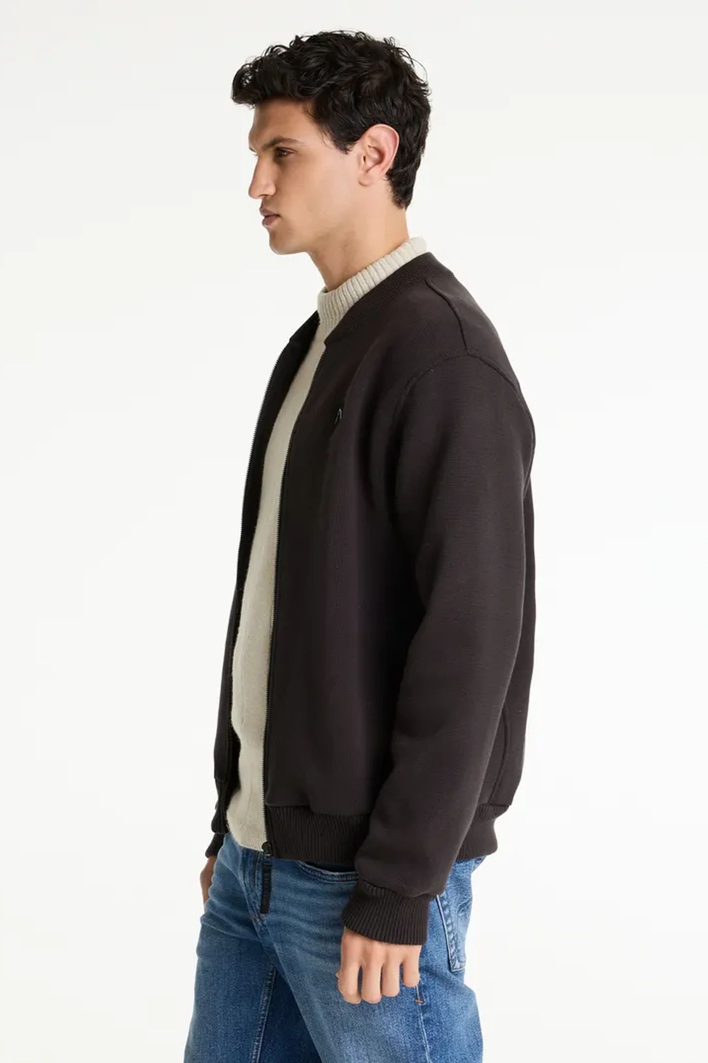 CARDIGAN KNIT NASH BOMBER ESPRESSO 3
